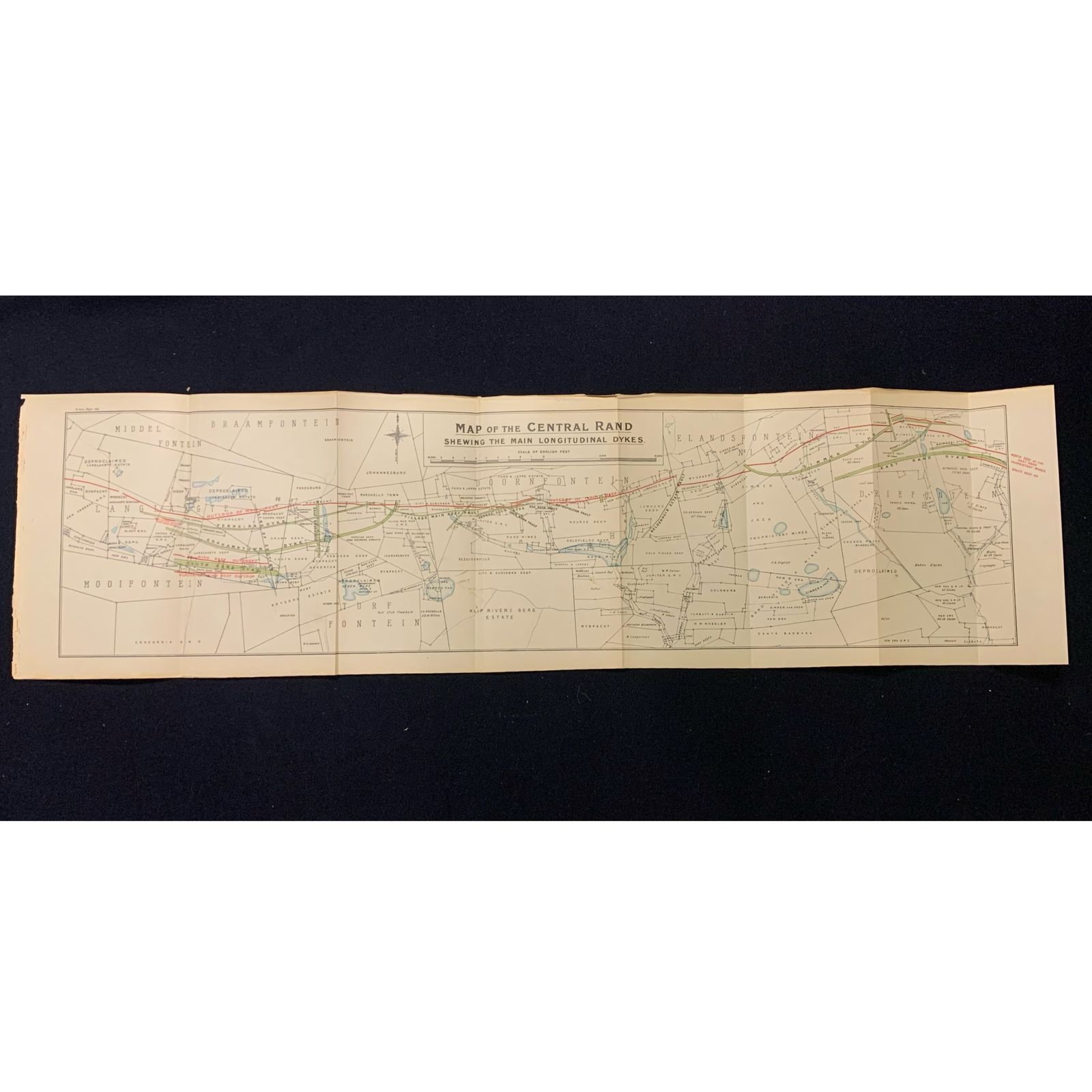 Map of the Central Rand 1907 R4,500