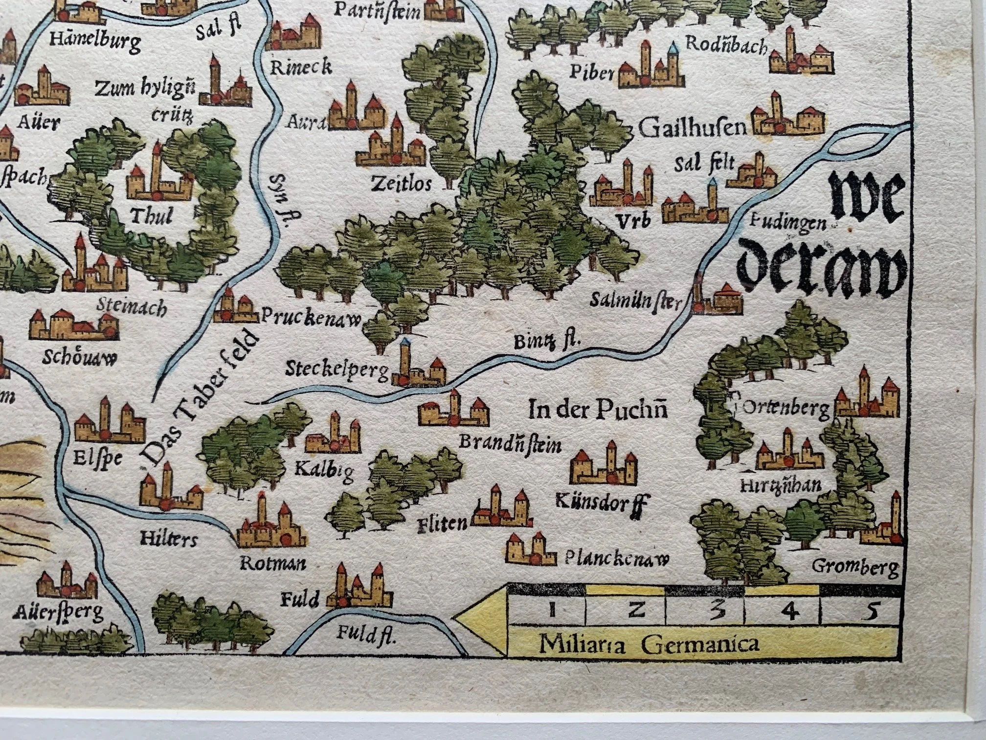 Map of Switzerland (German Edition) by Sebastian Munster (c.1600) 