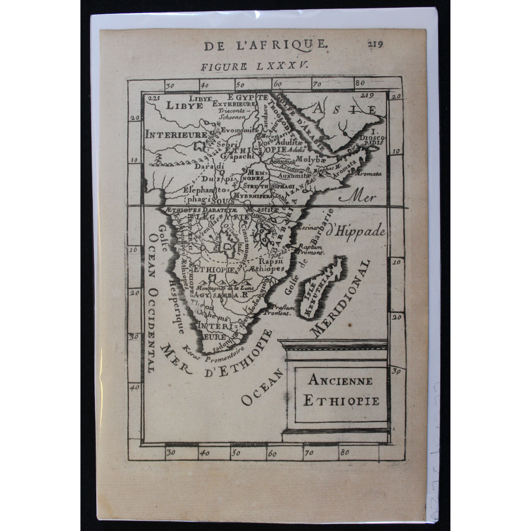 Map of Ancient Ethiopia (Africa) c.1685 R2,500