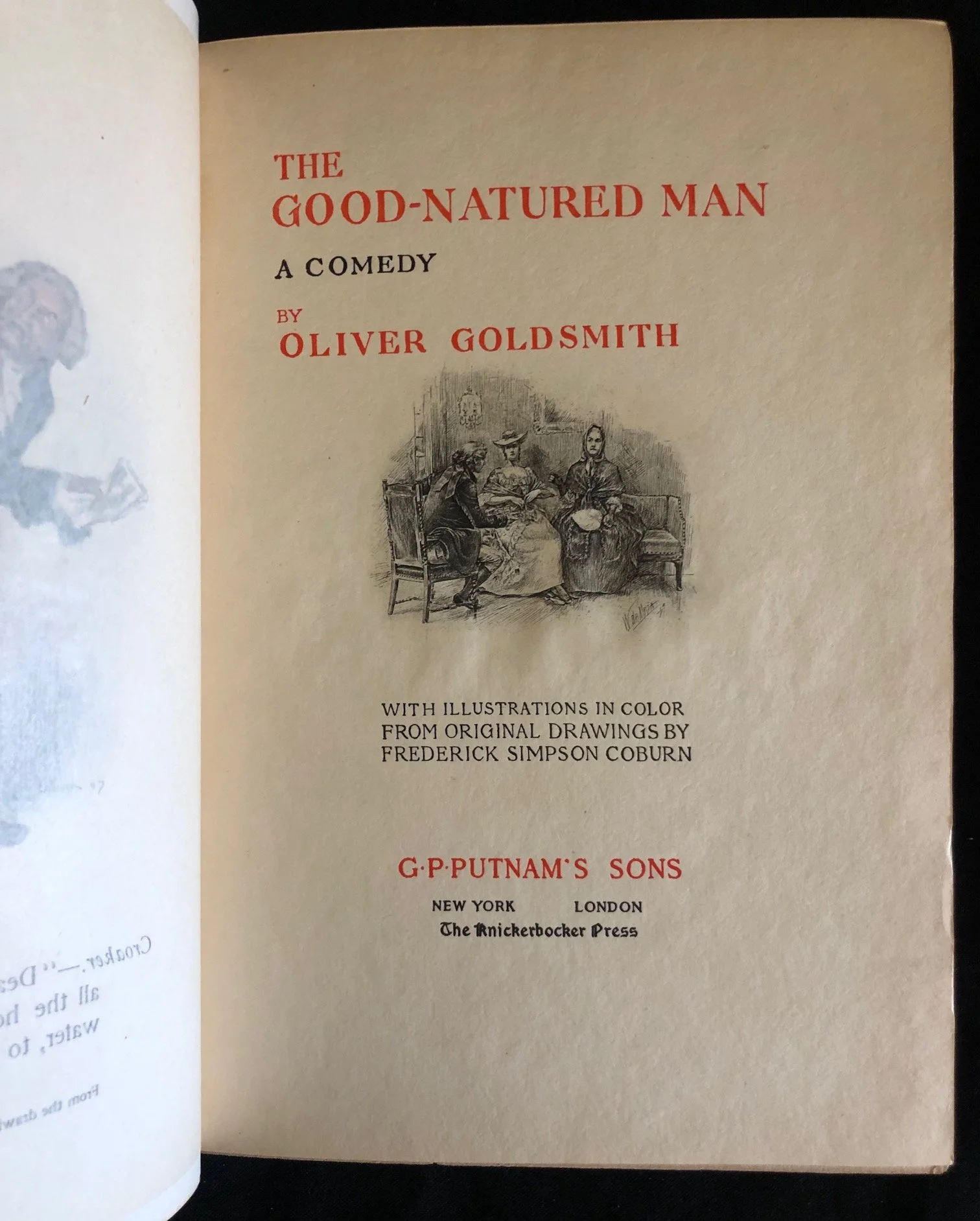 Fine bindings of Two Oliver Goldsmith books (c.1920)