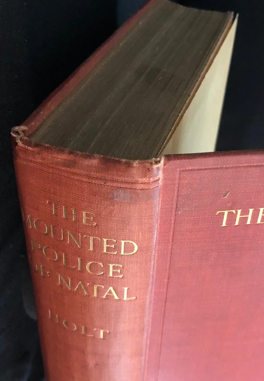 H.P. Holt’s The Mounted Police of Natal, Ex libris Killie Campbell (1913).