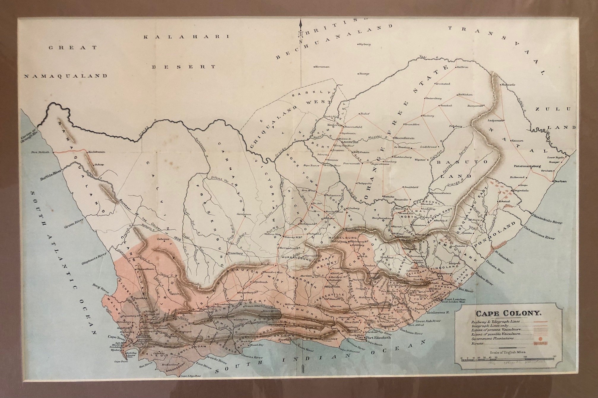 Map of the Cape Colony (1886)