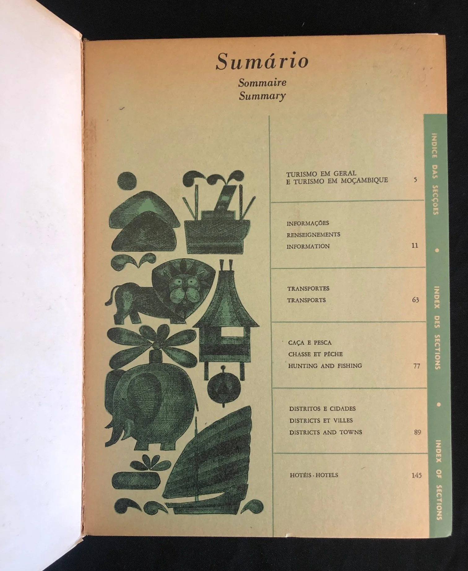 Moçambique: Anuário Turístico / Tourist Year Book published in Lisbon (1971)