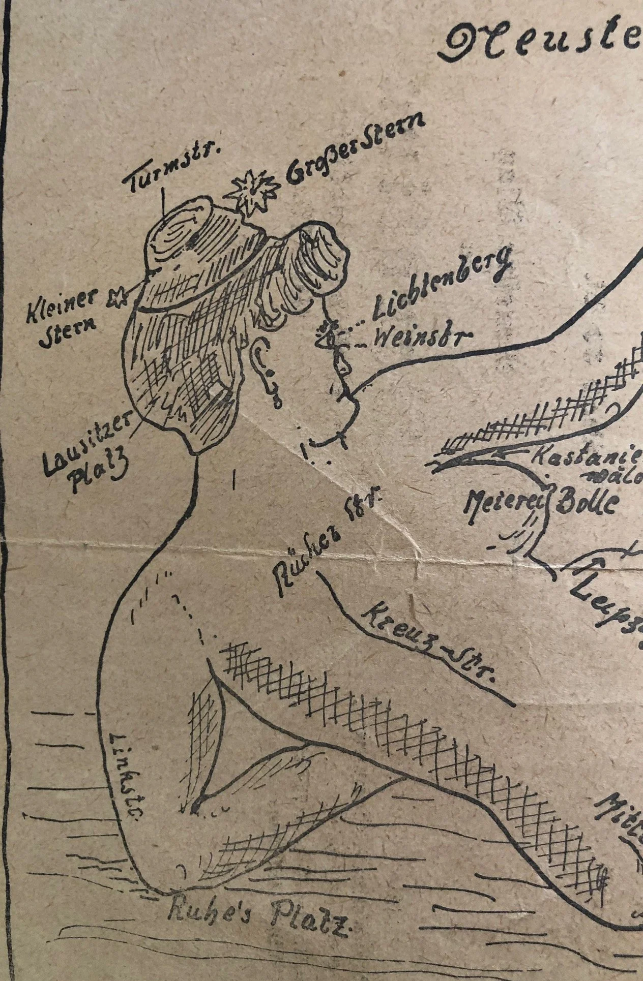 Map of Berlin; German Revolution of 1918–1919