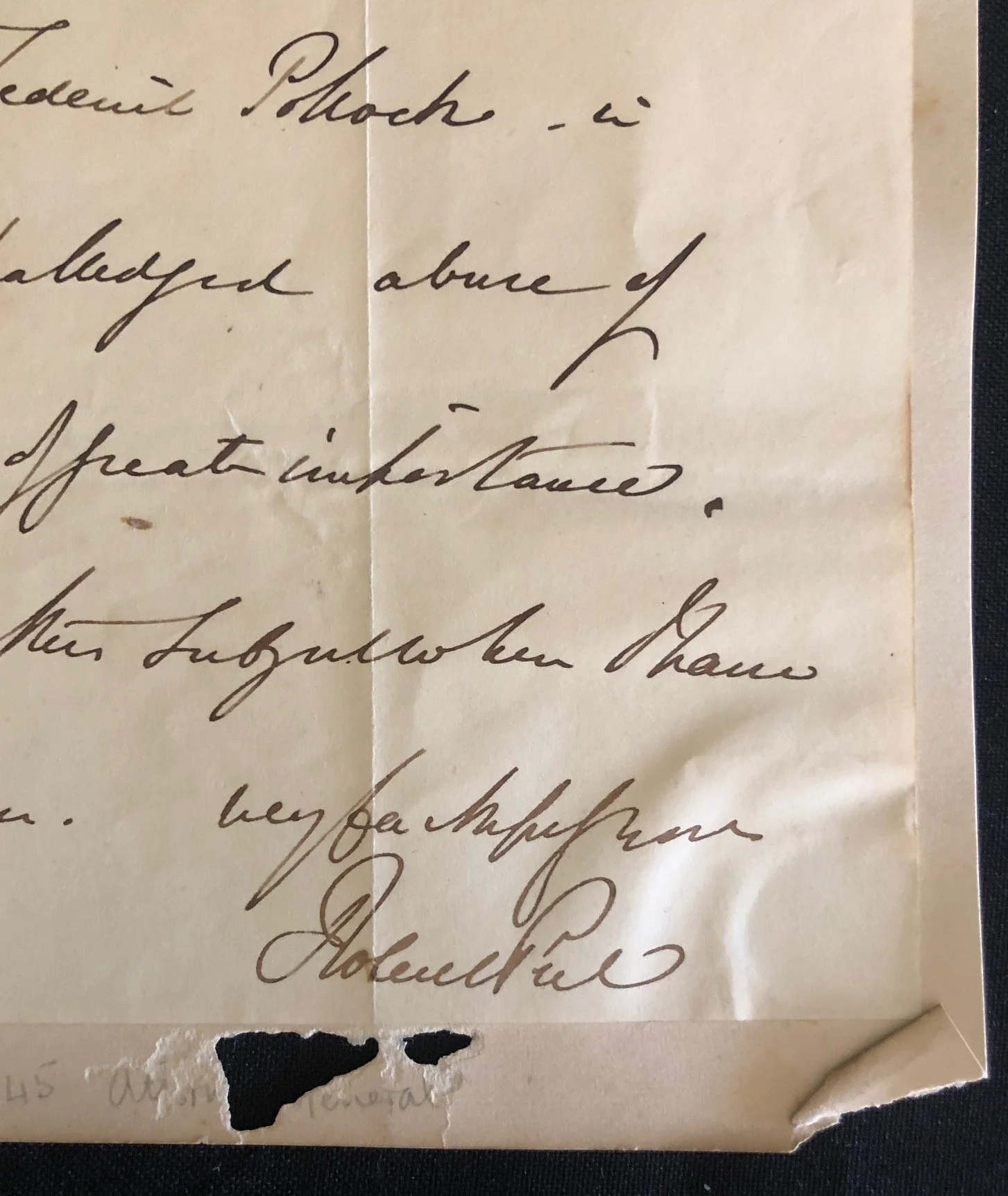 Prime Minister Sir Robert Peel to his Attorney General, Sir William Follett (1844)