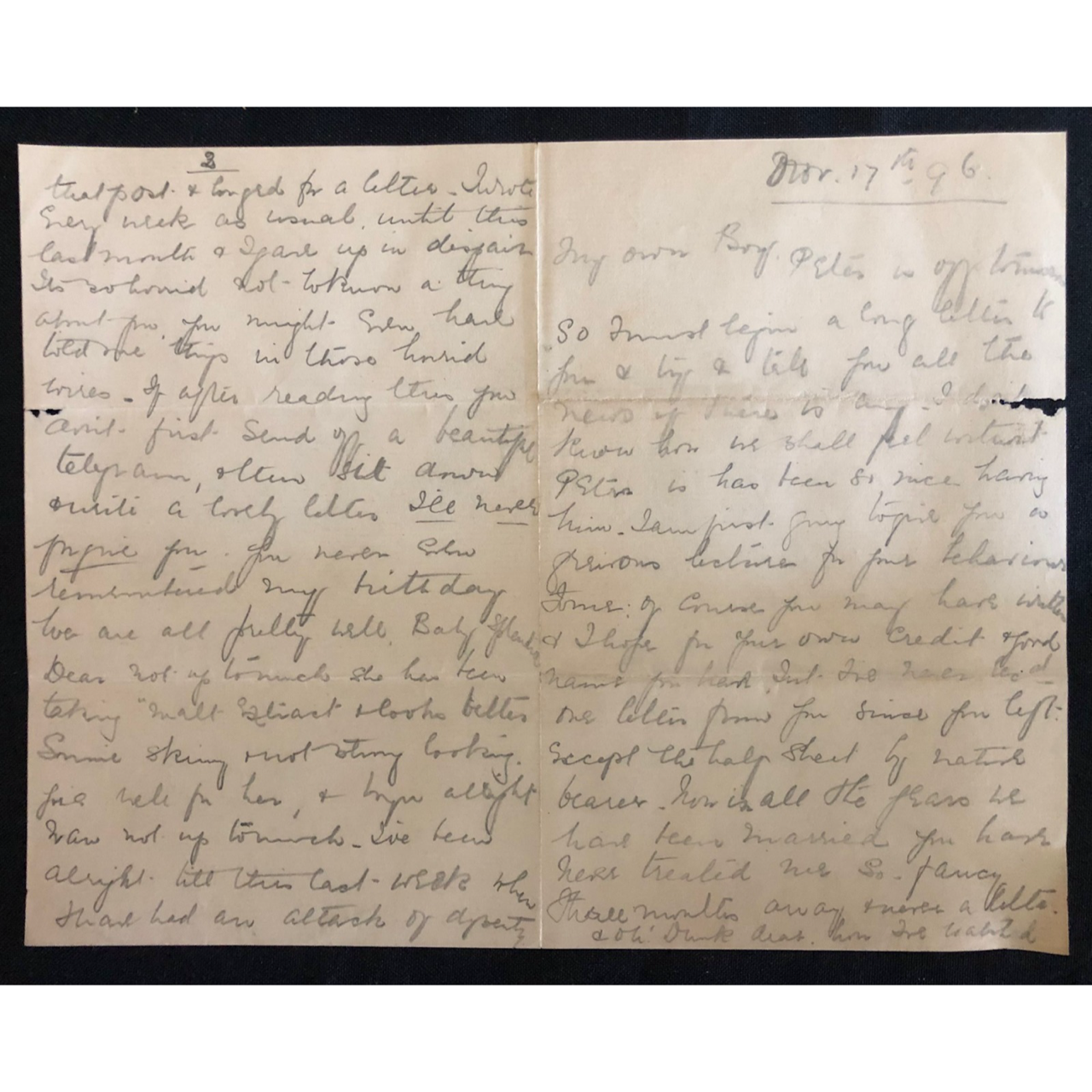 Letter: The Karkloof Polo Club vs. Dargle Polo Club (1896) R2,500