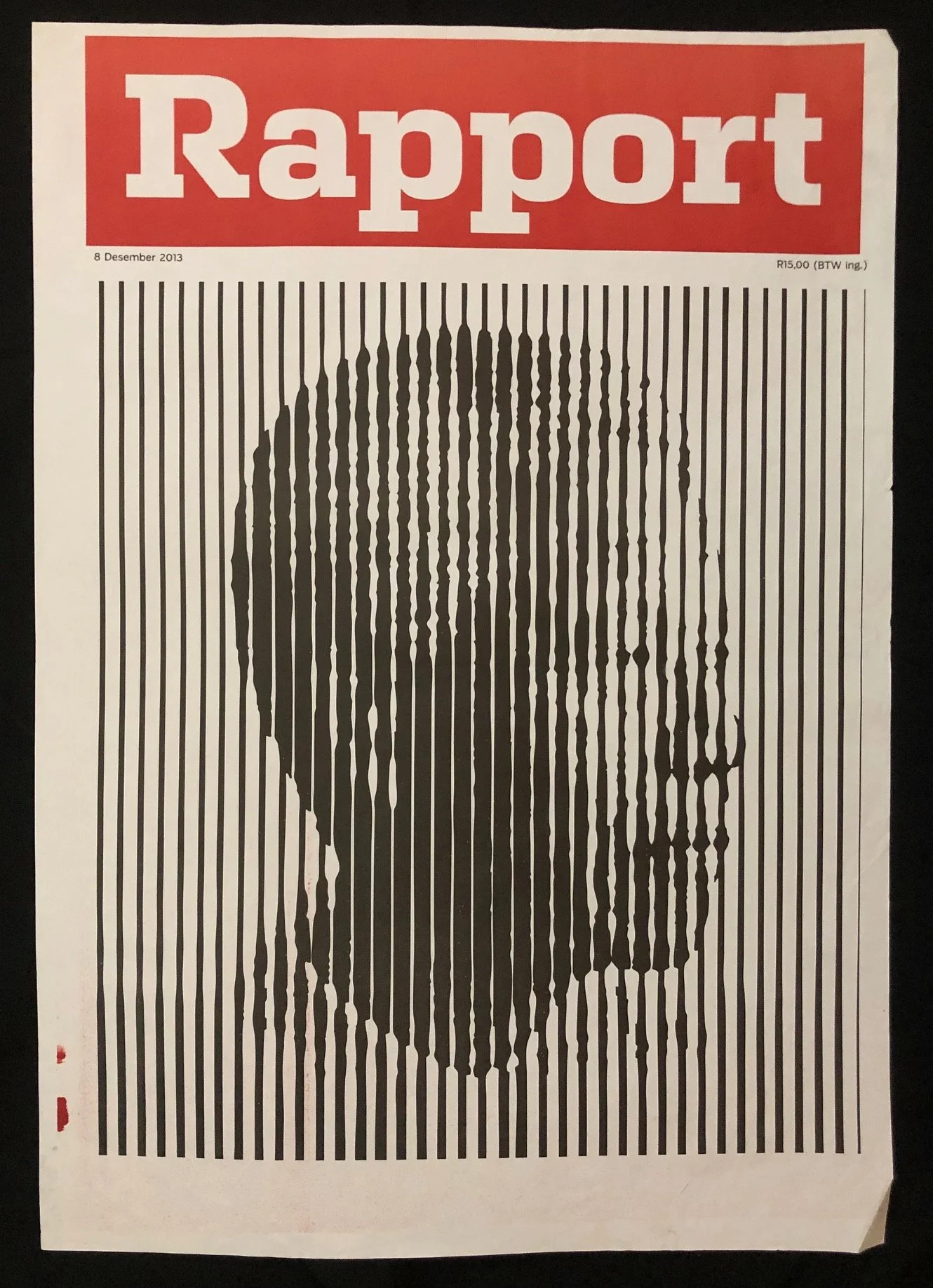 Nelson Mandela Commemorative Newspaper Poster 8 Dec 2013