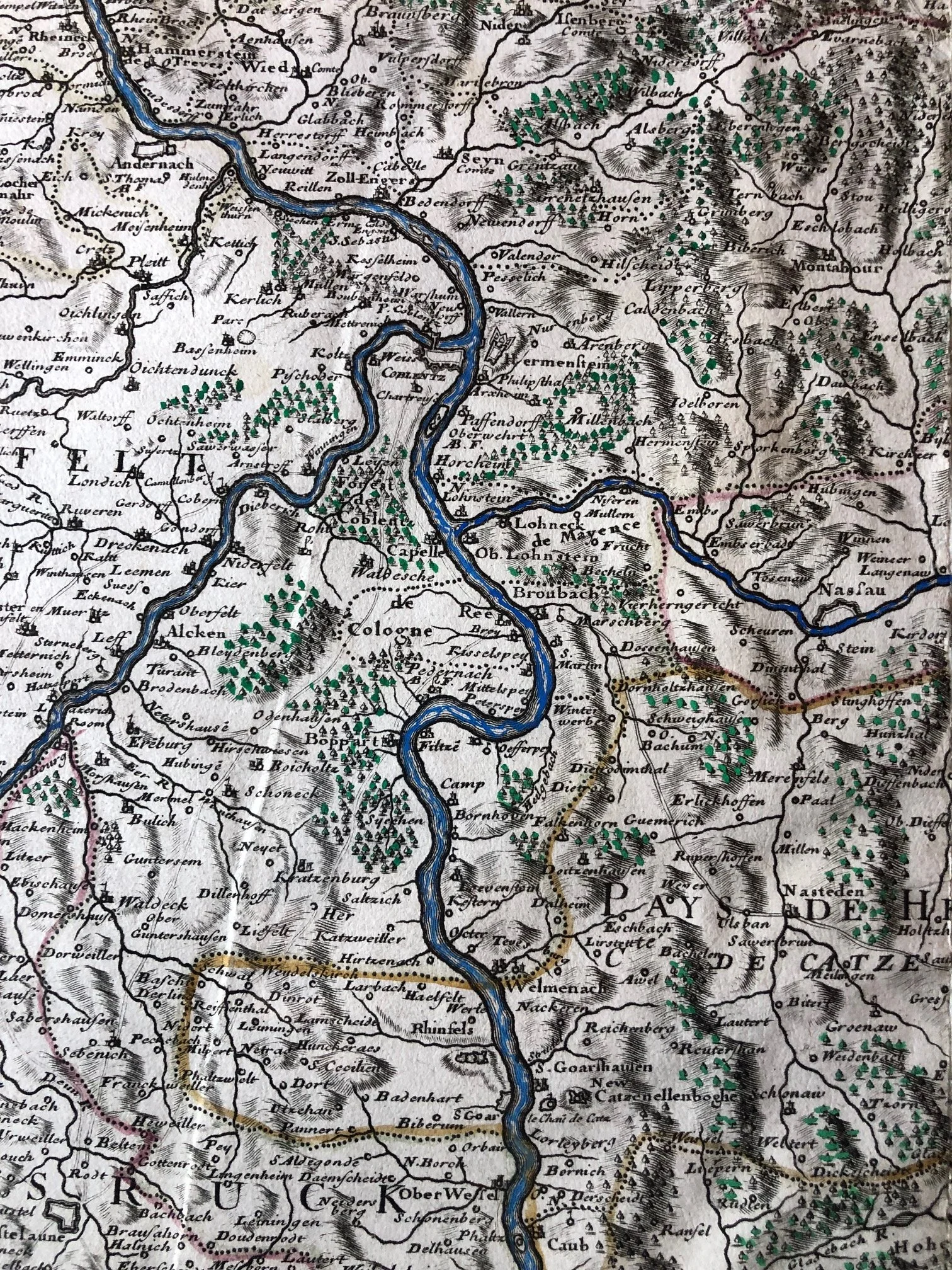 Le Cours du Rhin 1704