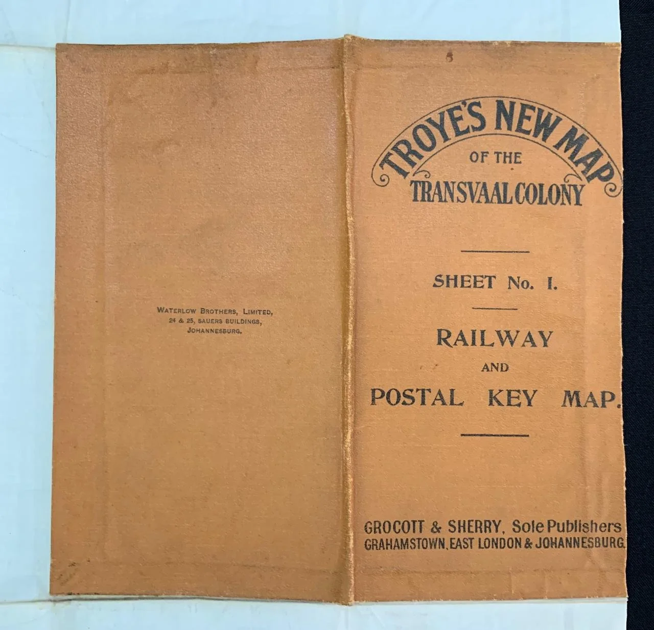 Troye's New Map of the Transvaal Colony (c.1902-1909)