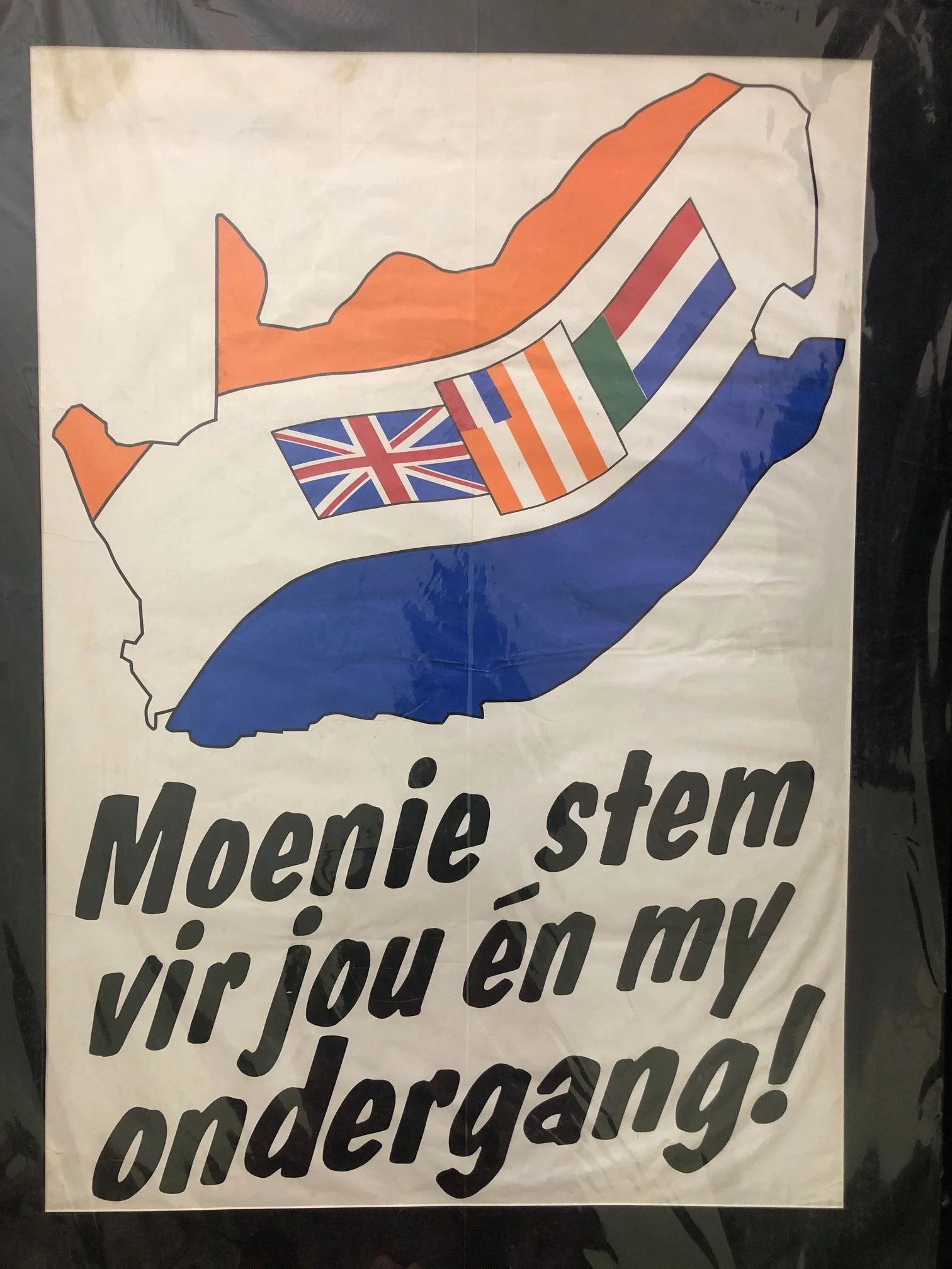 Original political poster (apartheid era) HNP - Don’t Vote 1989