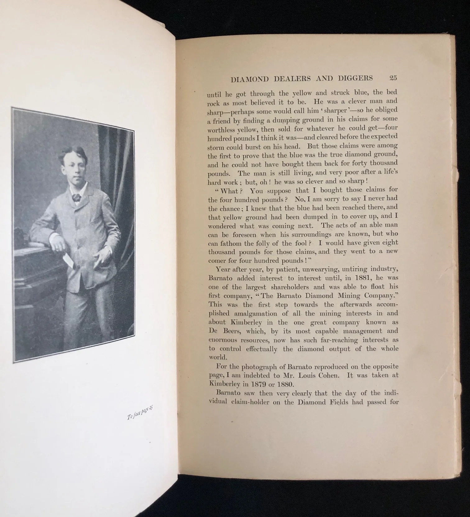First edition B. I. Barnato: A Memoir by Harry Raymond (1897)
