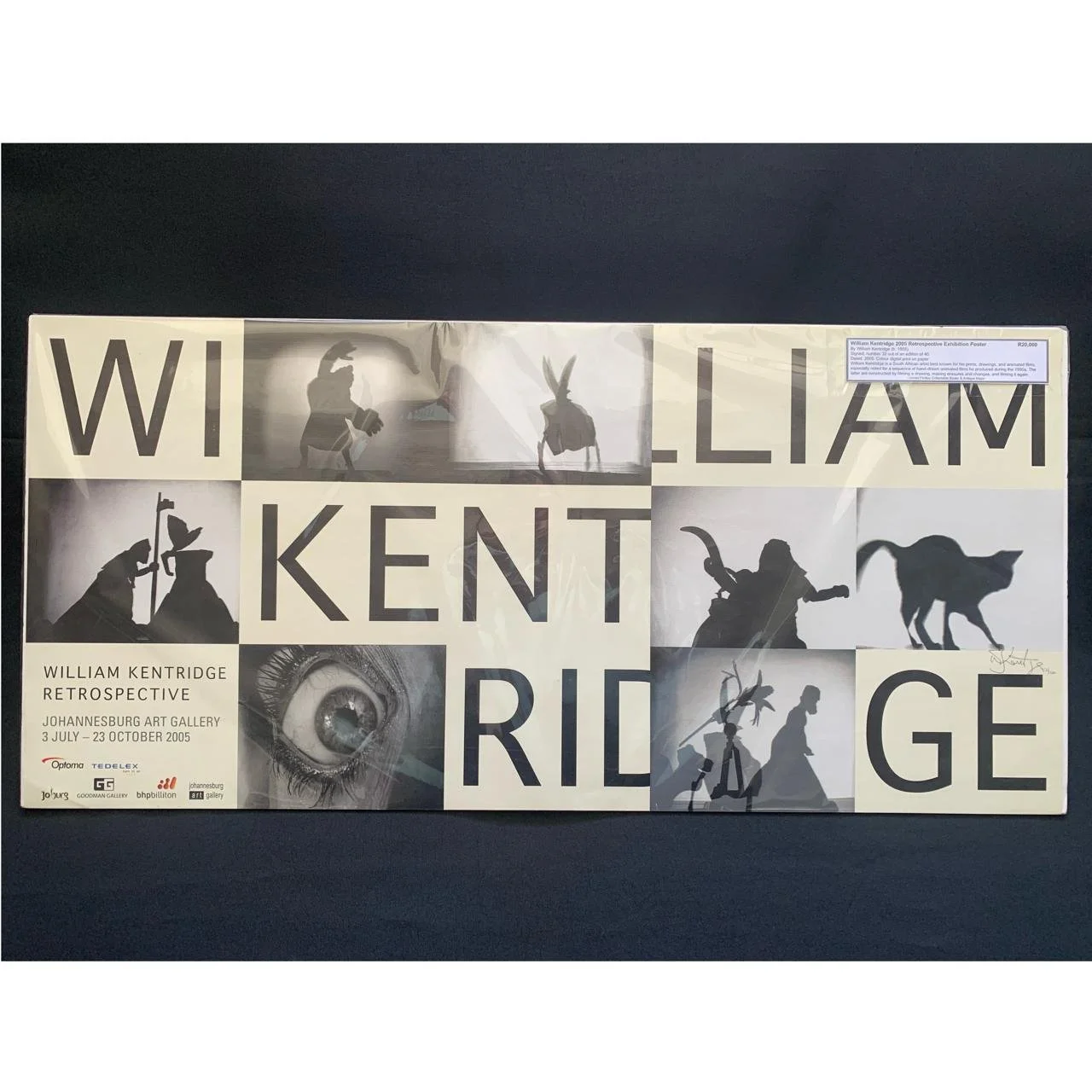 Exhibition Poster: William Kentridge 2005 Retrospective, signed R20,000