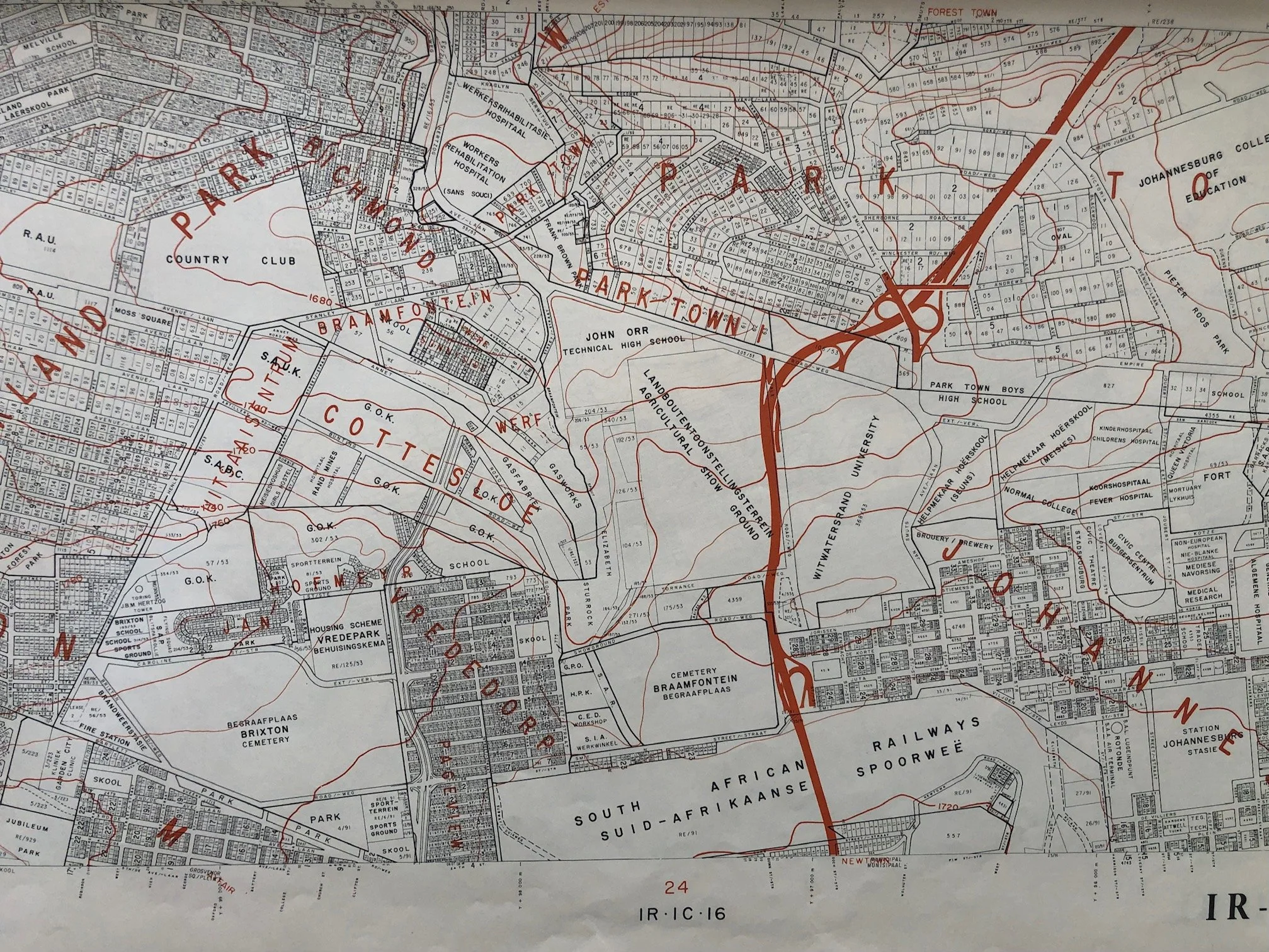 City of Johannesburg: Plan of the Municipal Area (1984)