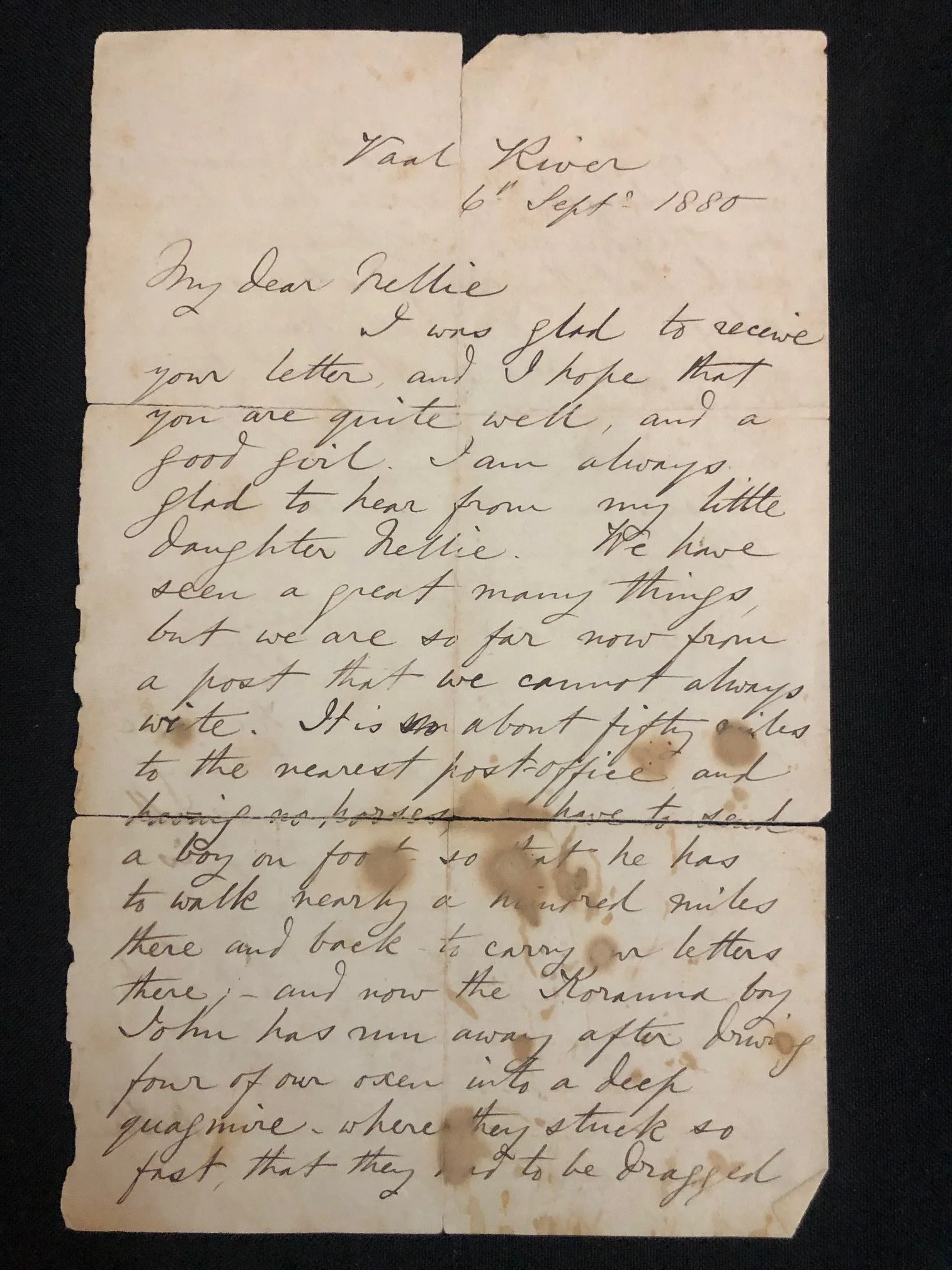 Letters by George William Stow