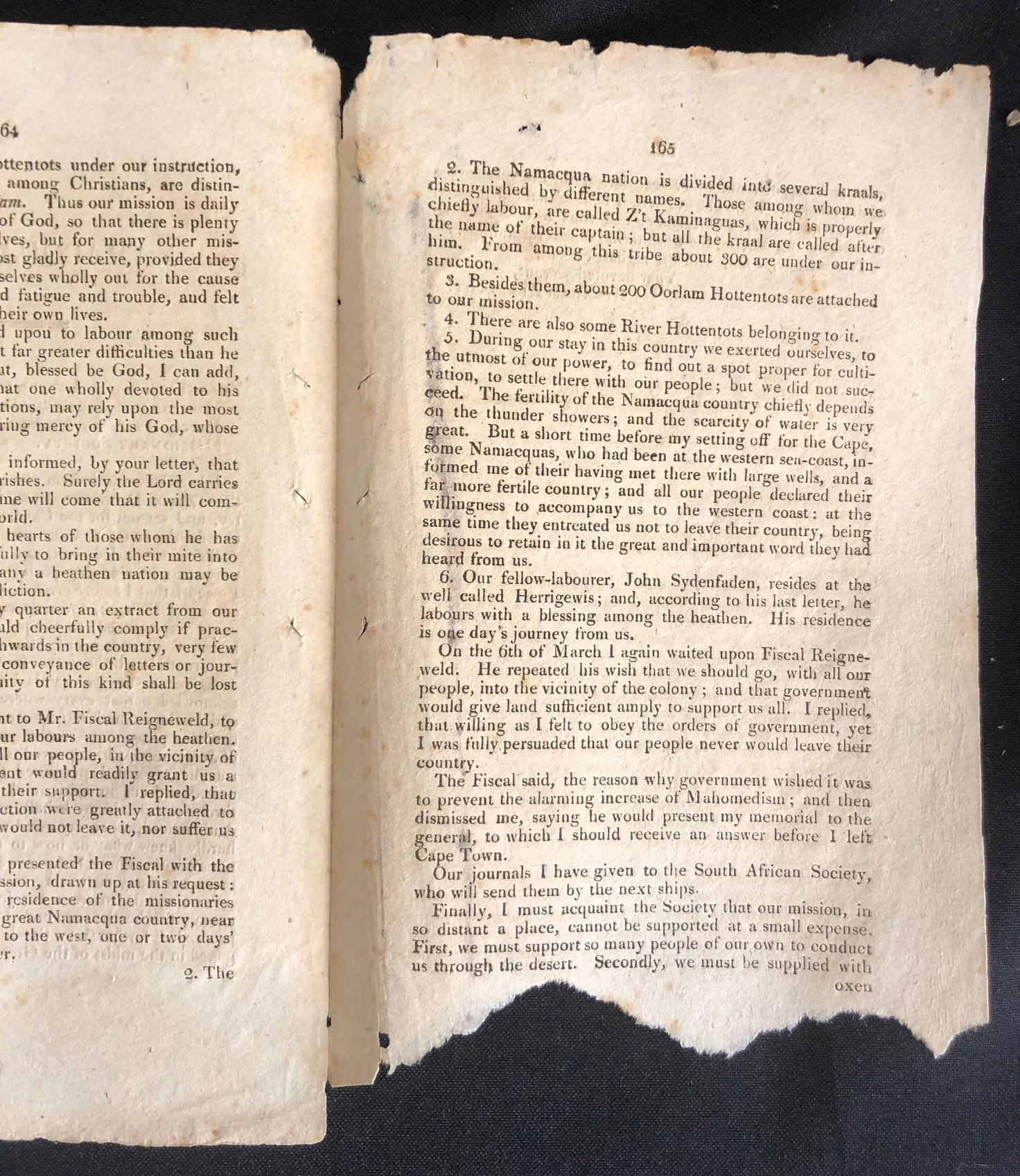 Namacqua Mission 1807 by German Missionary Abraham Albrecht