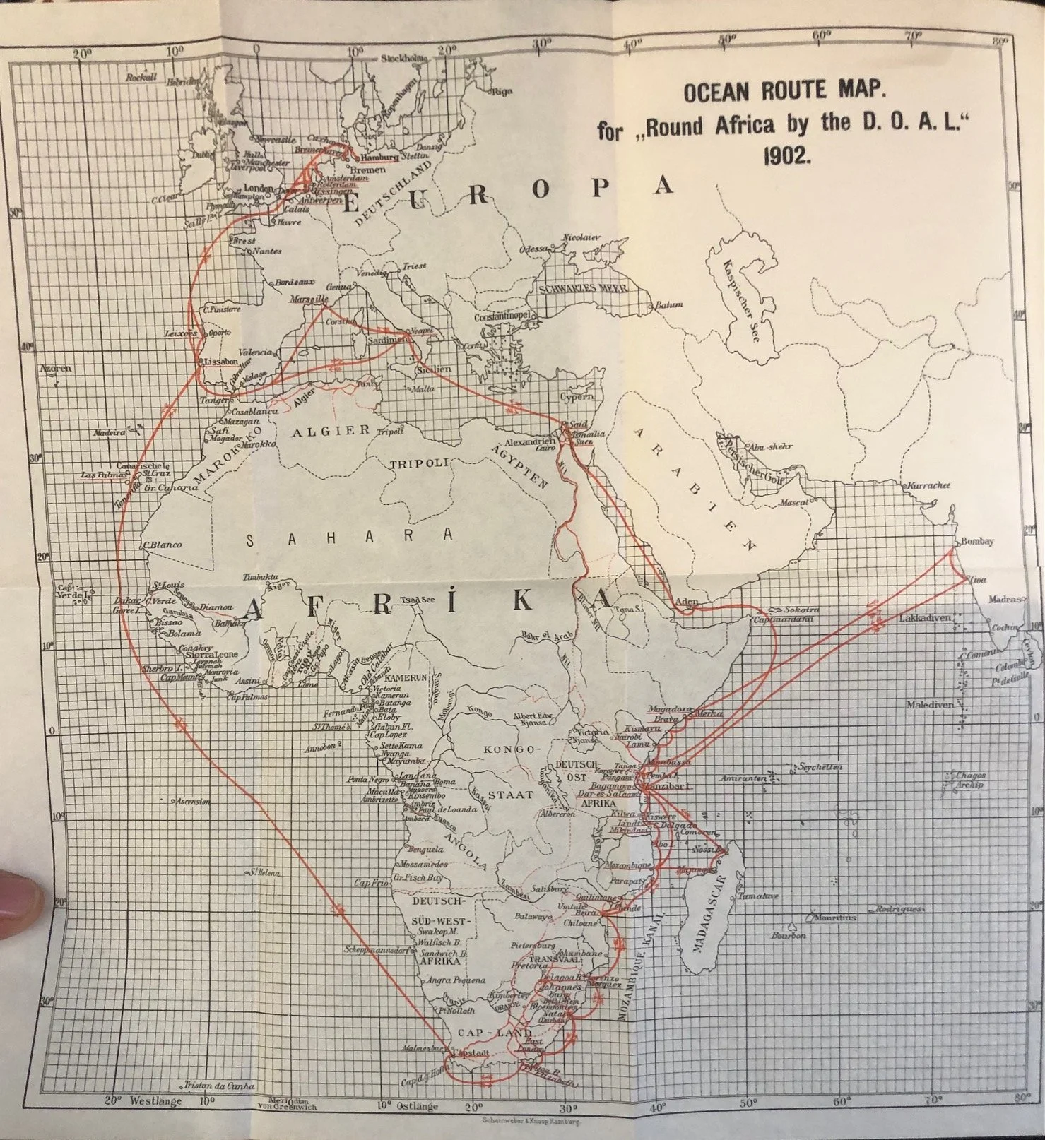 A Guidebook for Passengers to North, East and South Africa by Leo Weinthal (1902)