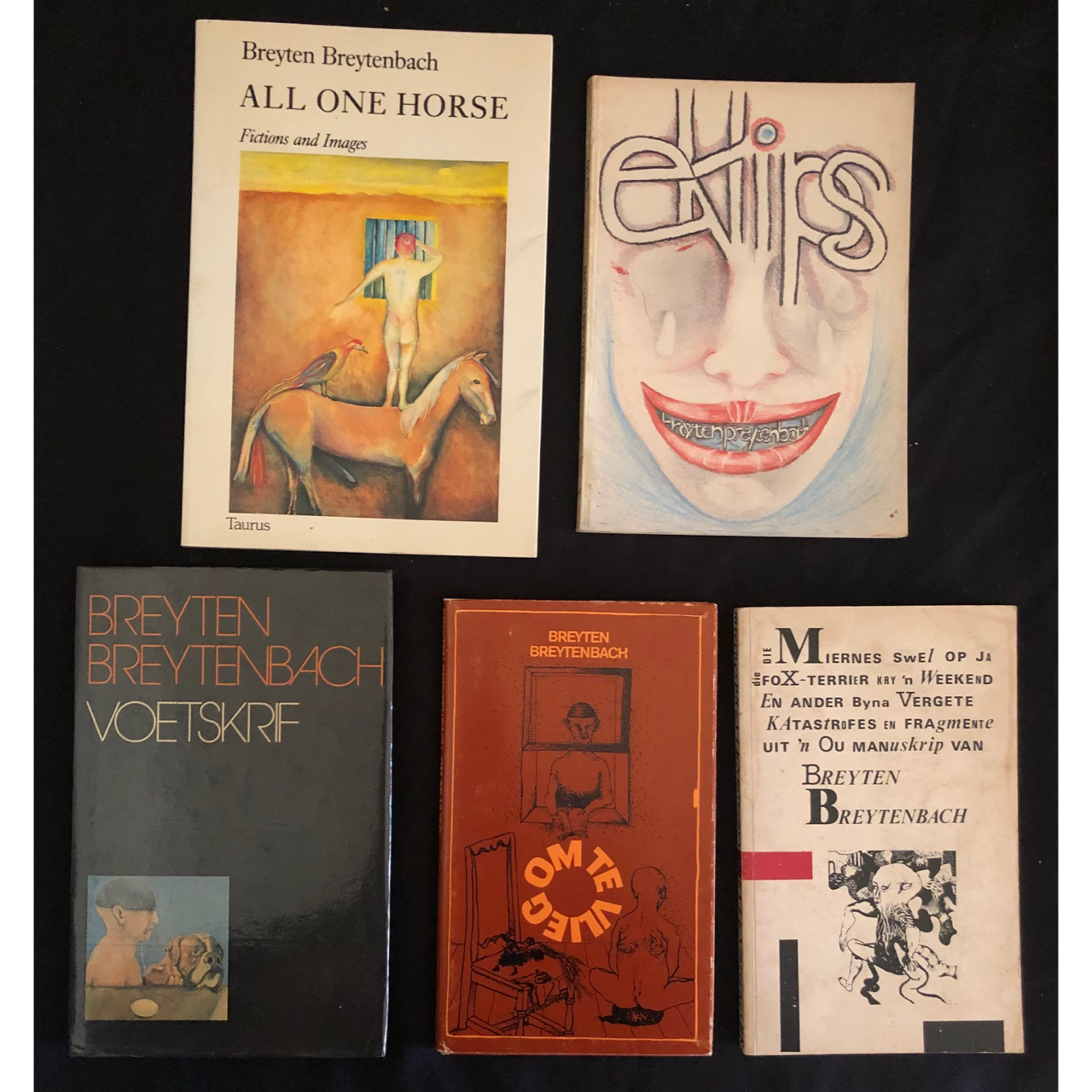 Five Breyten Breytenbach first editions R1,500