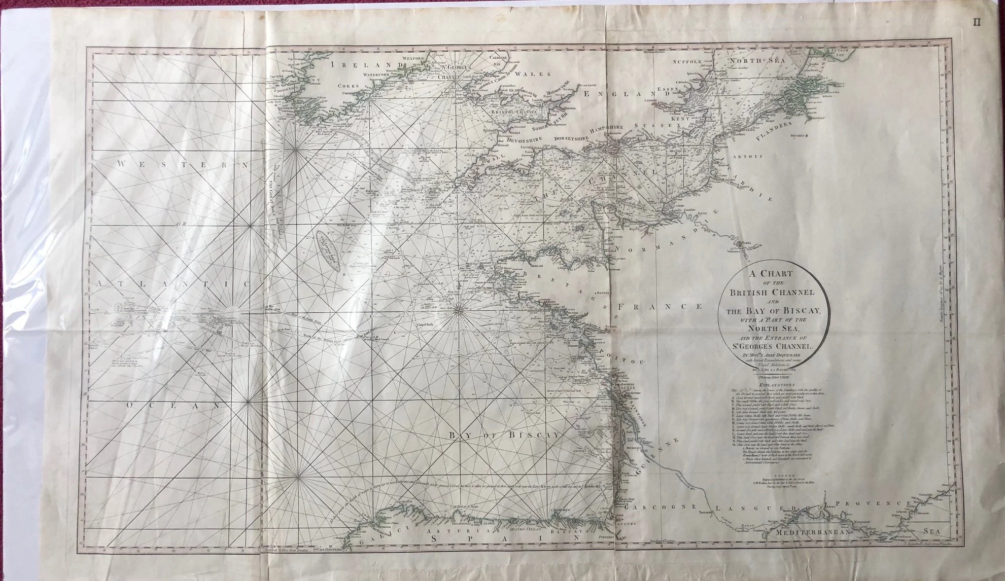 A Sea Chart of the British Channel (c.1794)