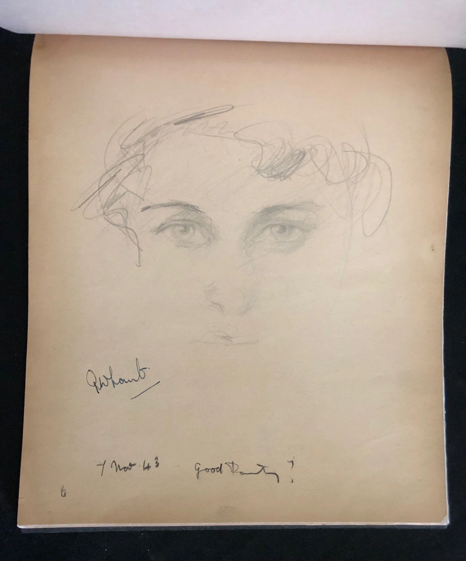 Sketchbook by the South African Impressionist artist Peter Percival William Lamb (1943)