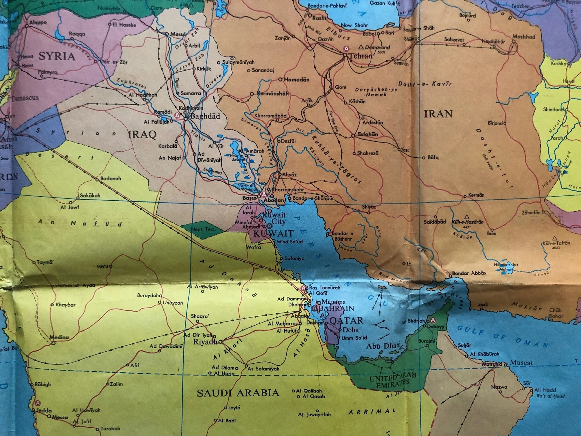 Map of The 1991 Gulf War