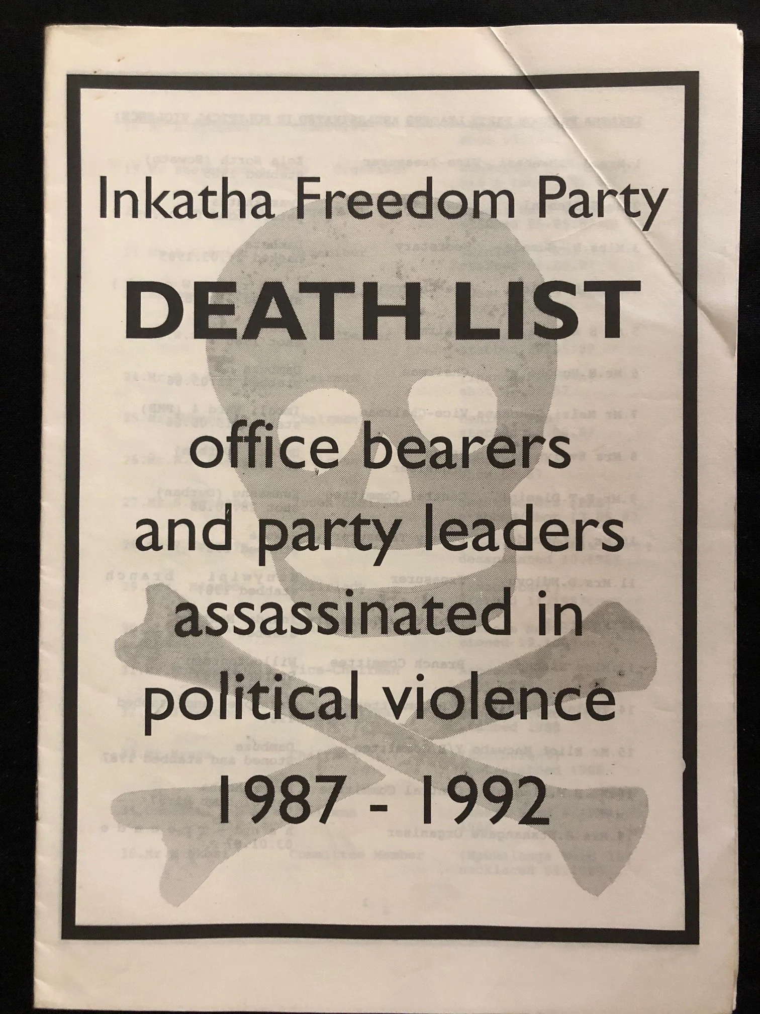 Collection of Ephemera Relating to The Inkatha Freedom Party (IFP) (8)