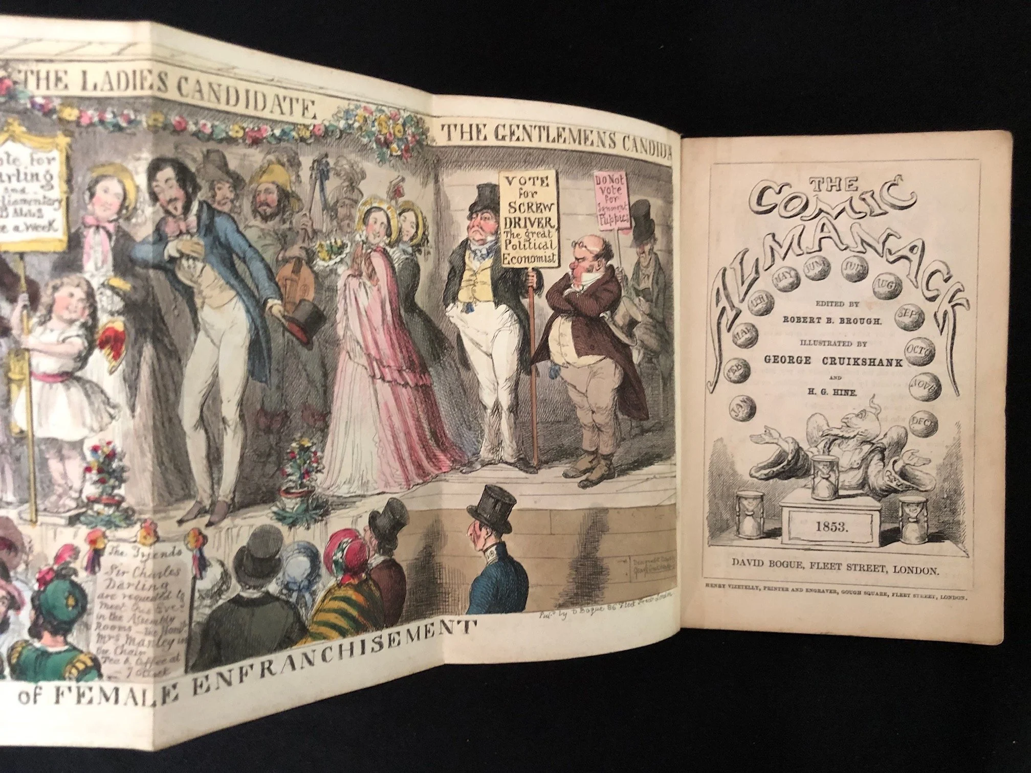 The Comic Almanack by George Cruikshank (1835-1853) 