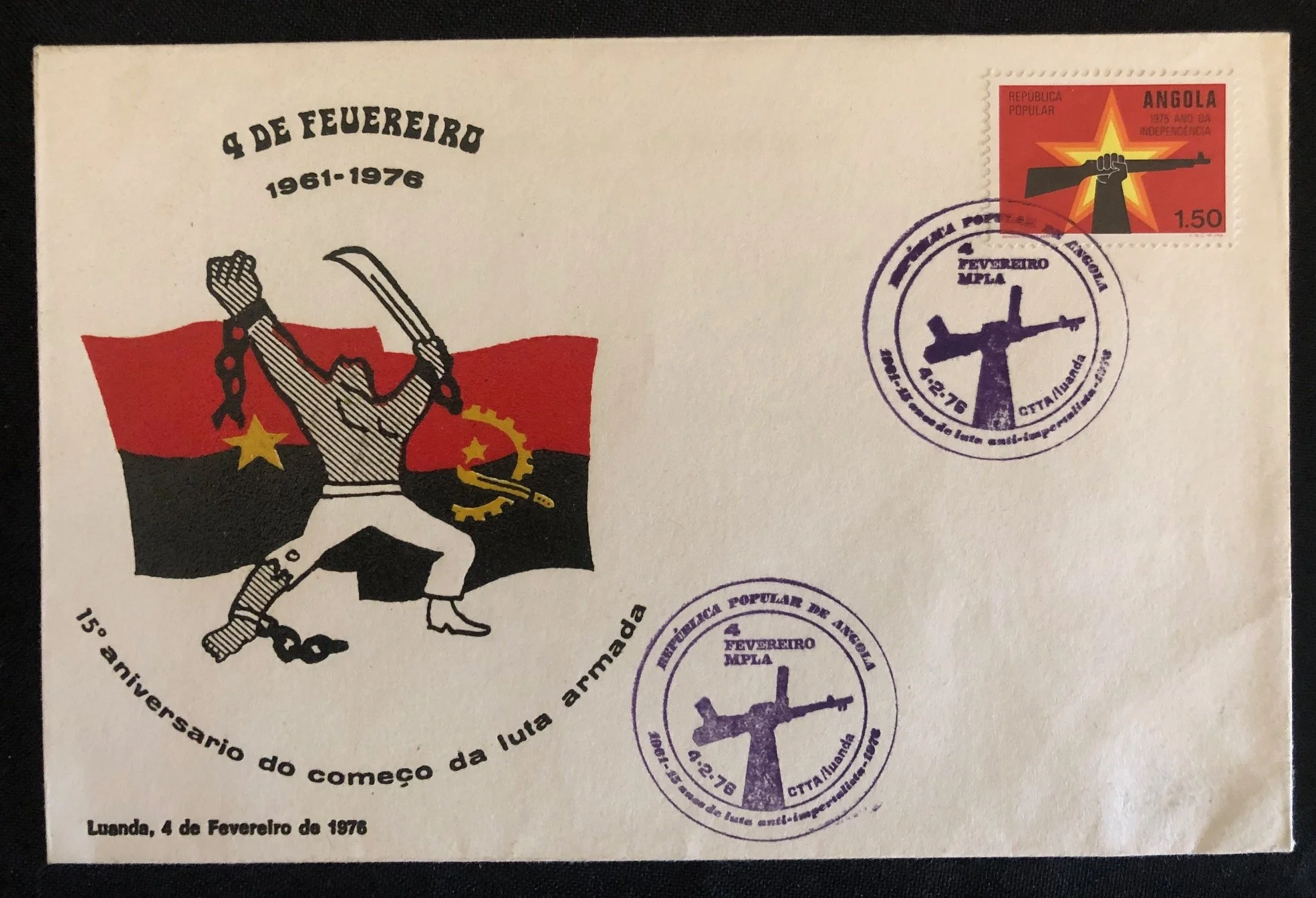 Four Post-Independence Angolan First Day Covers (1976)