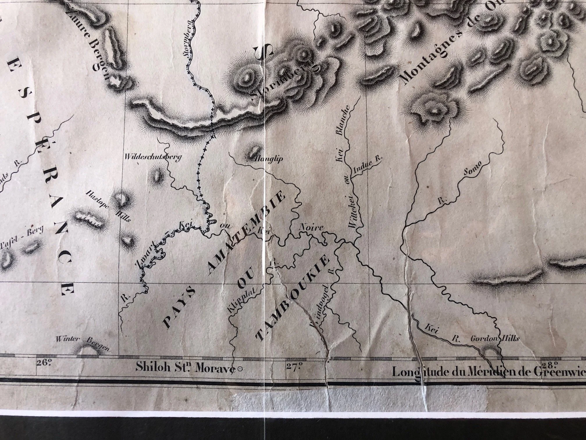 Carte du Pays des Bassoutos