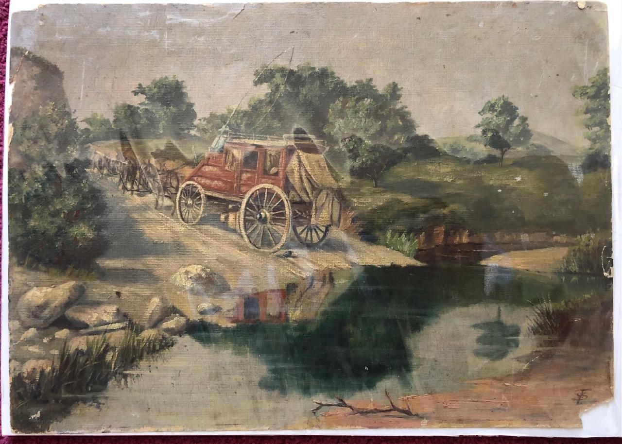 A Painting of a Zeederberg Coach c.1895