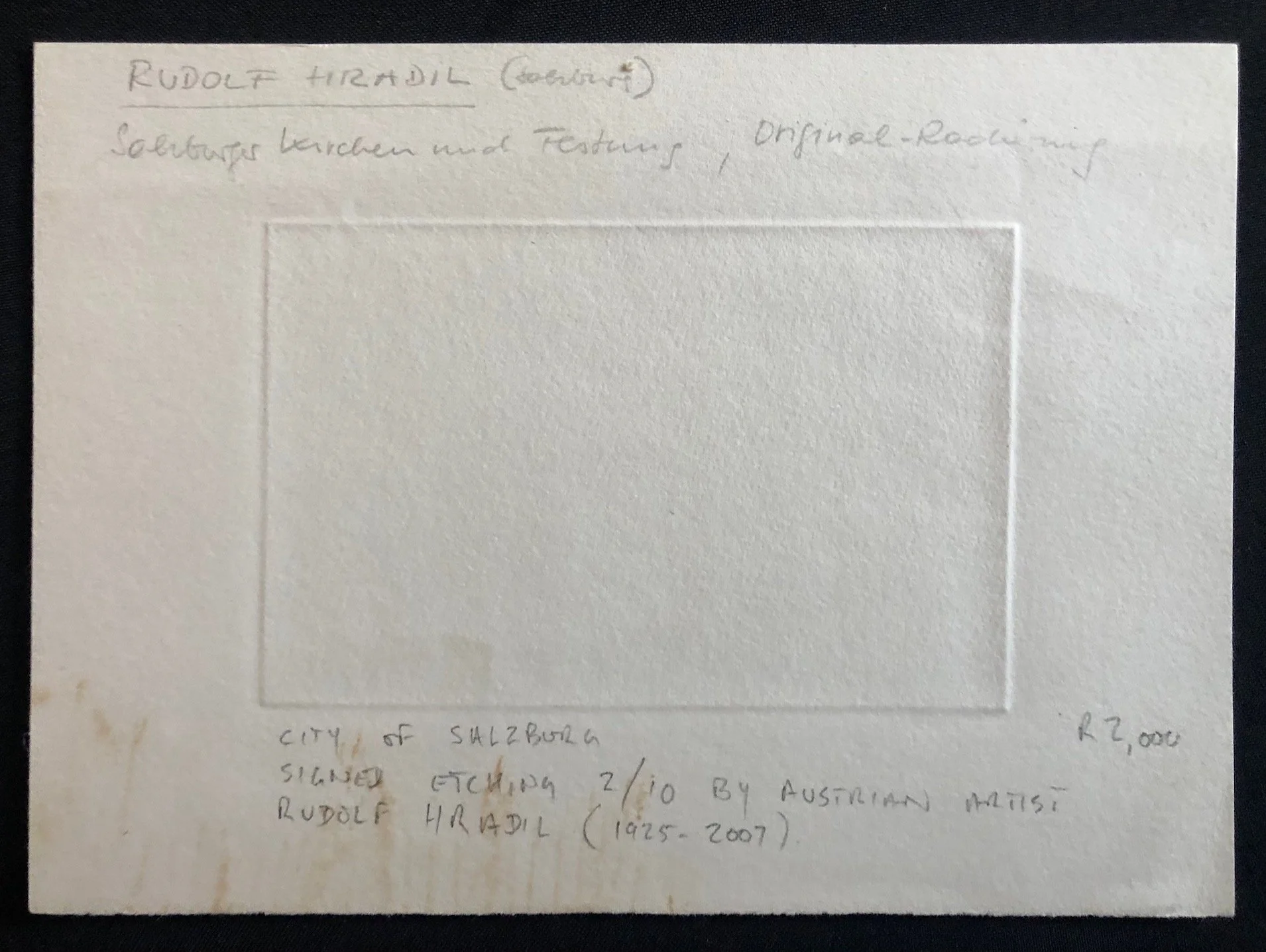 Salzburg Churches and Fortress by Rudolf Hradil c.1970 4.jpg