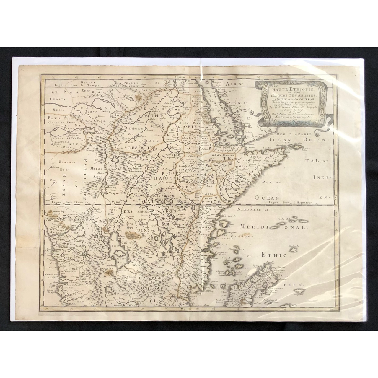 Map of North East Africa by Nicolas Sanson (c.1655) R3,500
