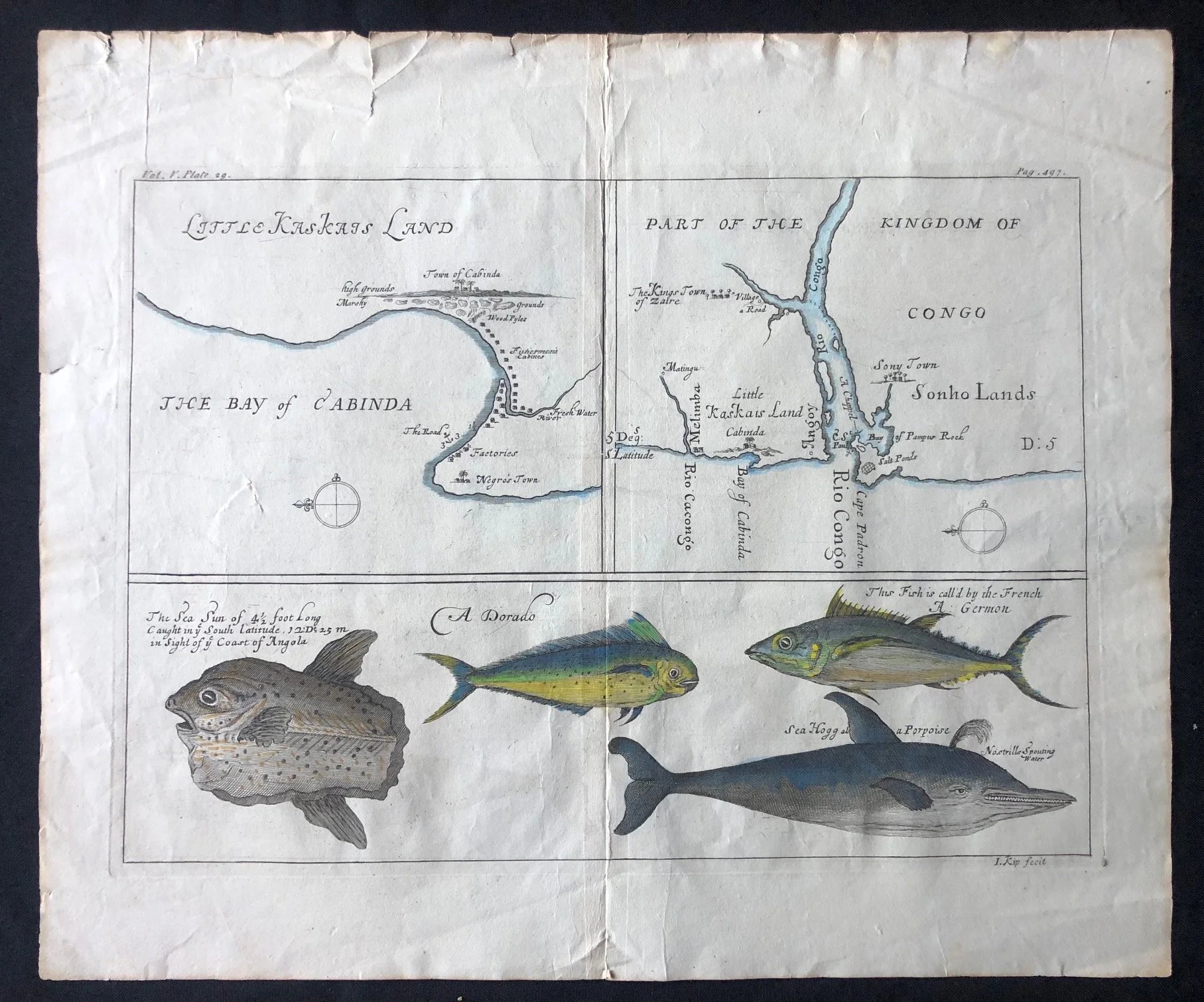 Map of the Mouth of the Congo by Johannes Kip (1732) R3,000