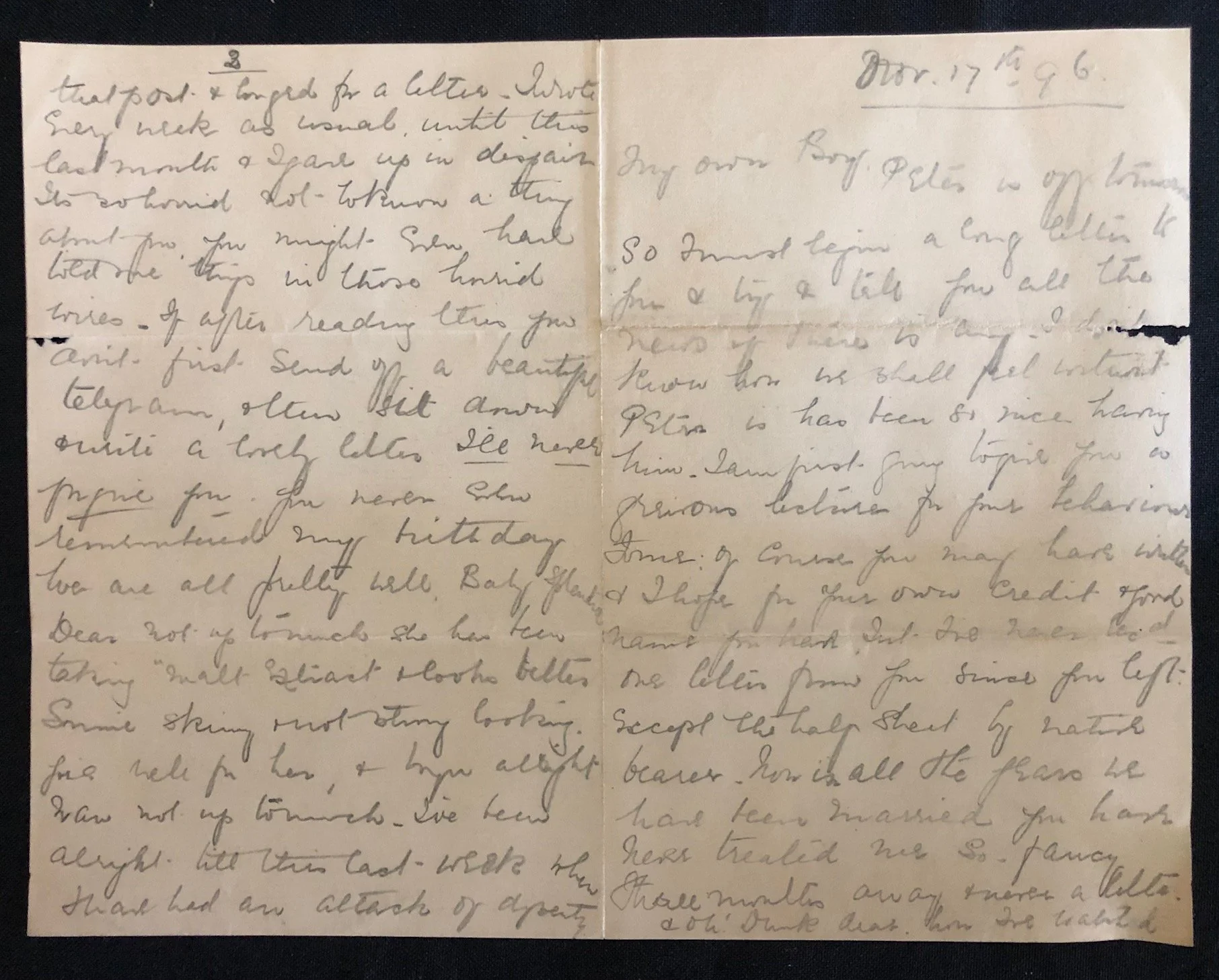 Letter: The Karkloof Polo Club vs. Dargle Polo Club (1896)