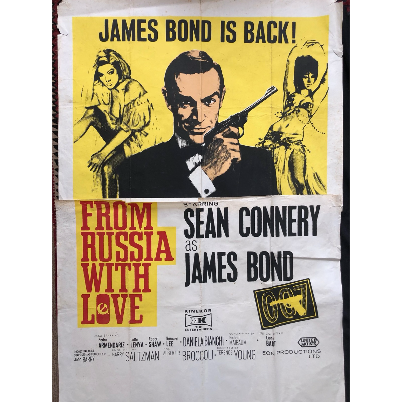 Movie Poster: James Bond From Russia with Love (c1970s) R15,000