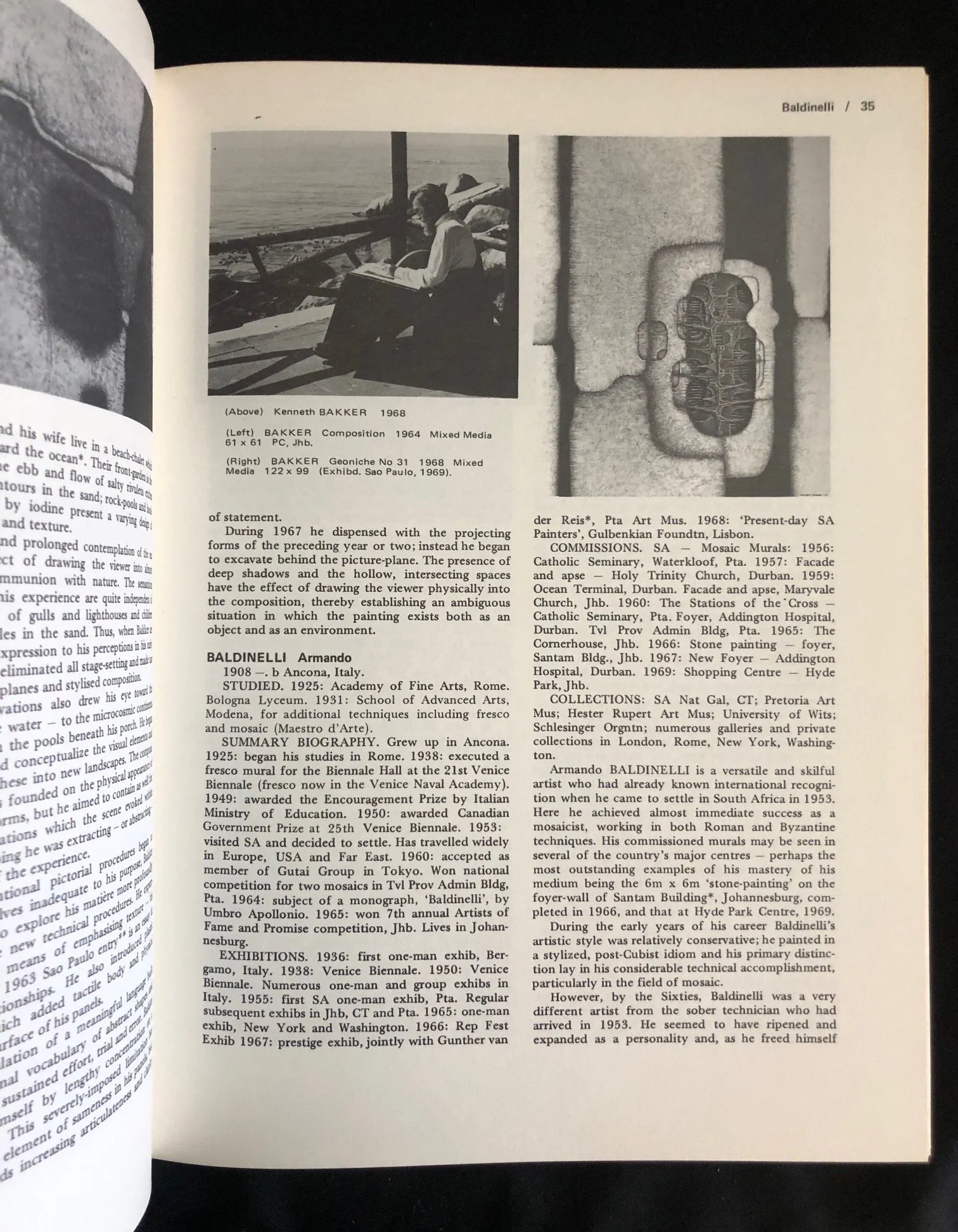 Art and Artists of South Africa by Esmé Berman (1970) 
Ex libris Frieda Harmsen