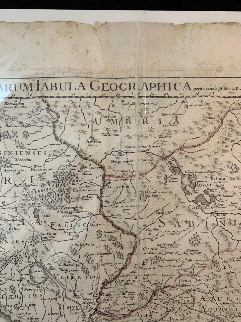 Map of Rome and Regions, Italy (1711) 