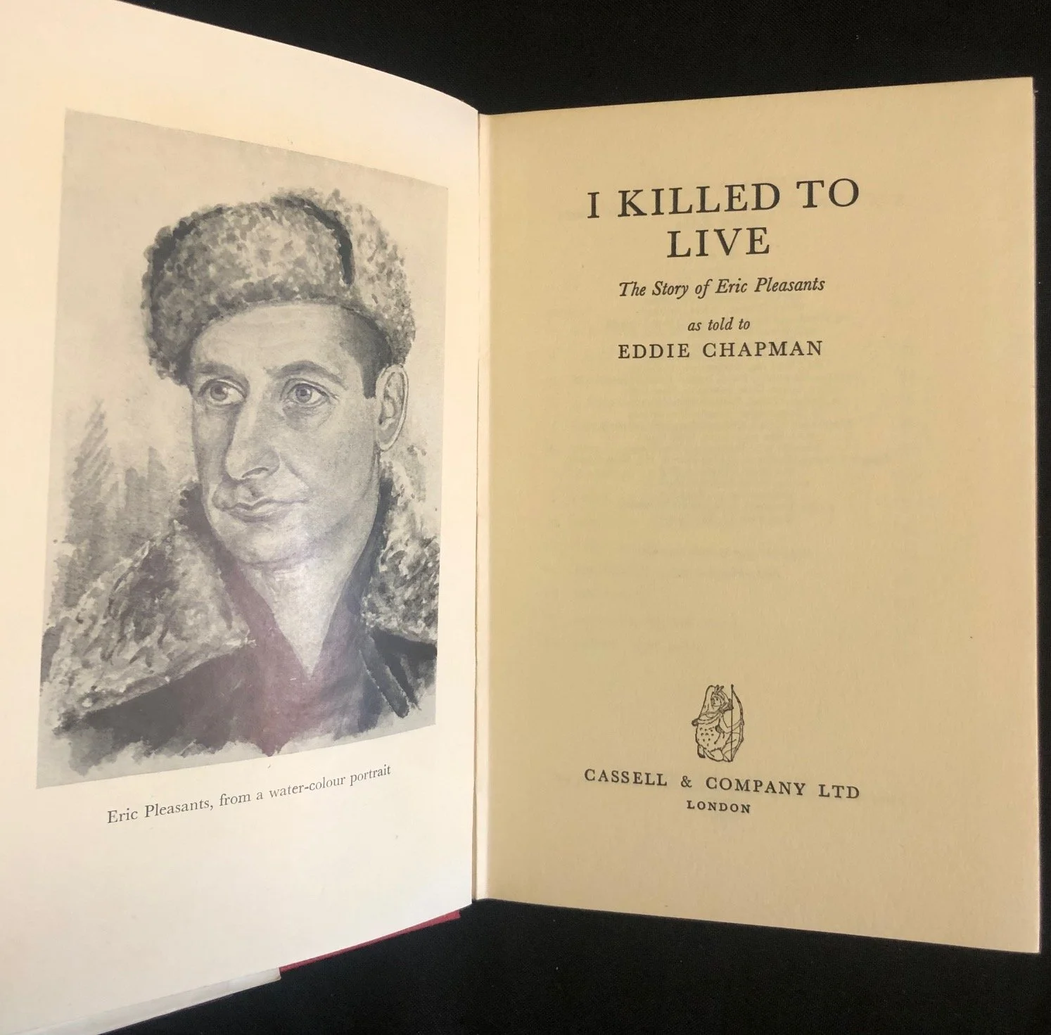 I Killed to Live WWll Inscribed 1957 1