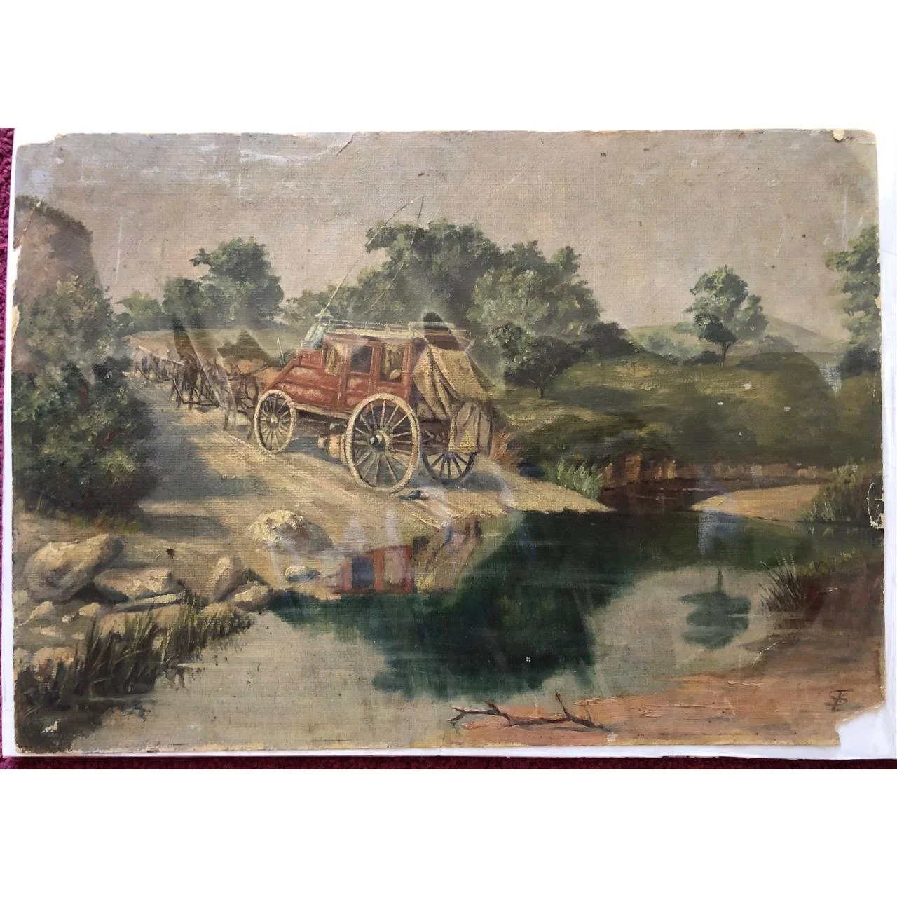 A painting of a Zeederberg Coach (c.1895) R2,500
