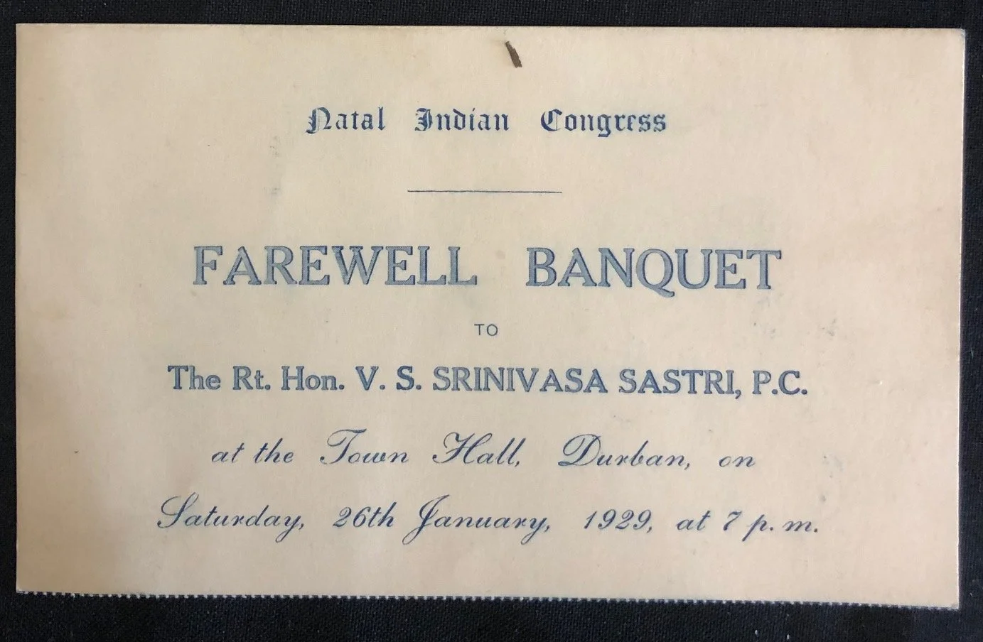 Natal Indian Congress Ephemera c.1928. (4)