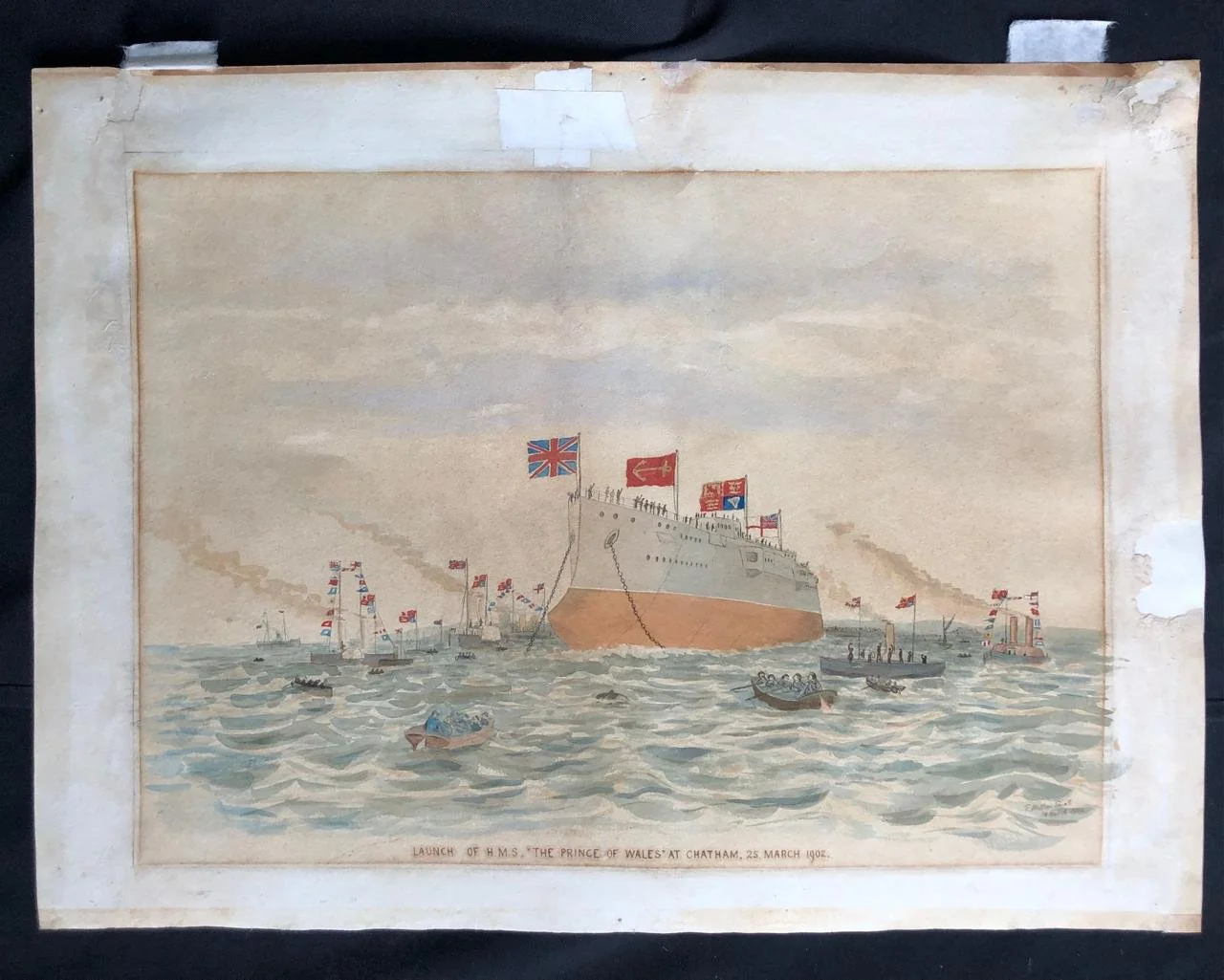 Launch of the HMS Prince of Wales 1902