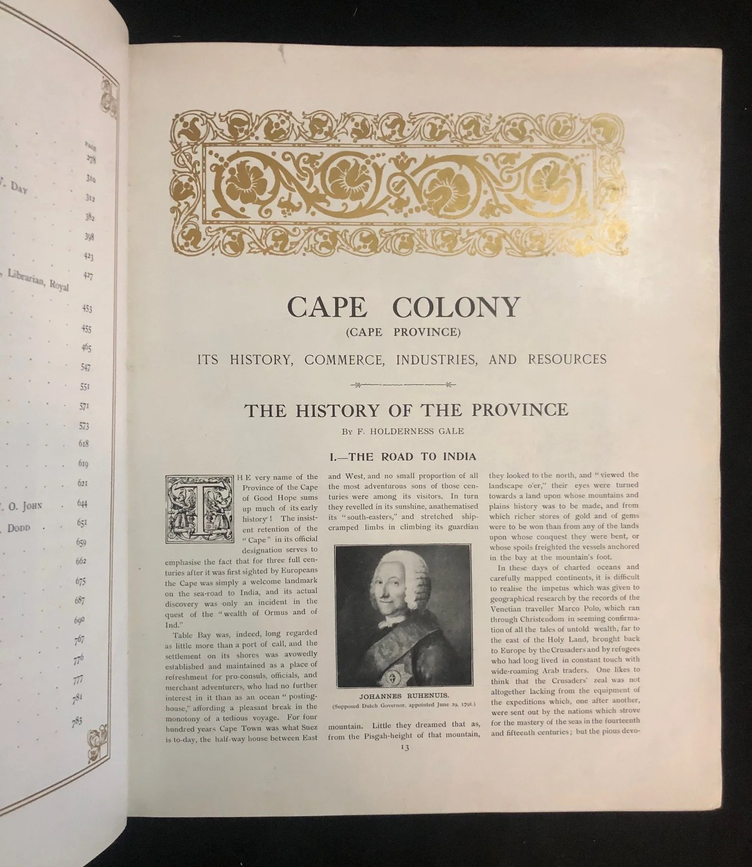 Somerset Playne’s Cape Colony 1910–11 Inscribed (1911)