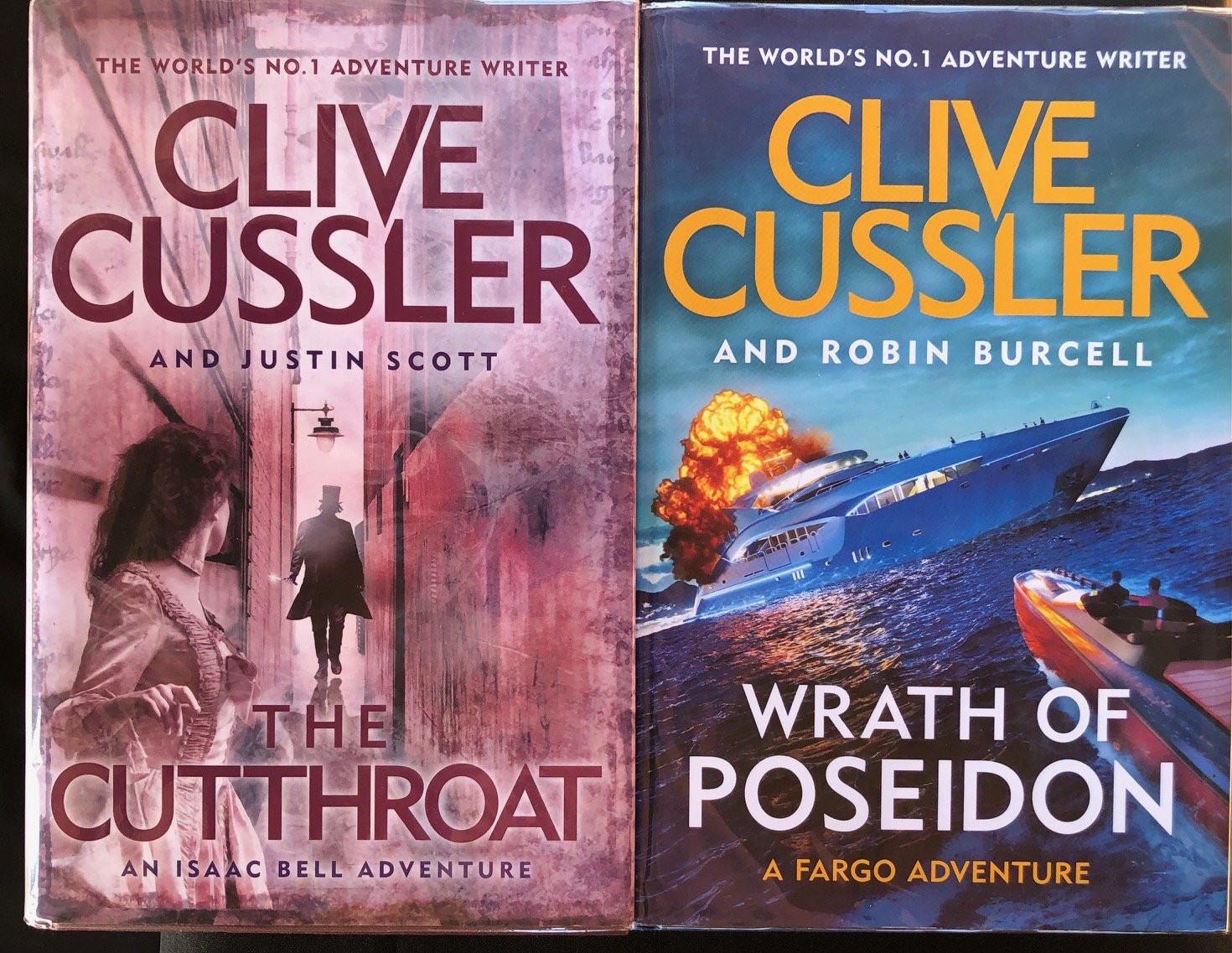 Two Clive Cussler First Editions Signed