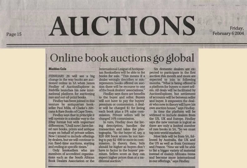James Findlay appearing in Business Day 6 Feb 2004