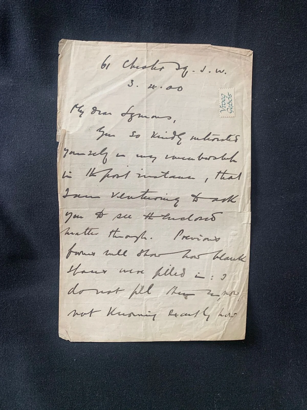 Autograph Letter: Samuel Cronwright Schreiner