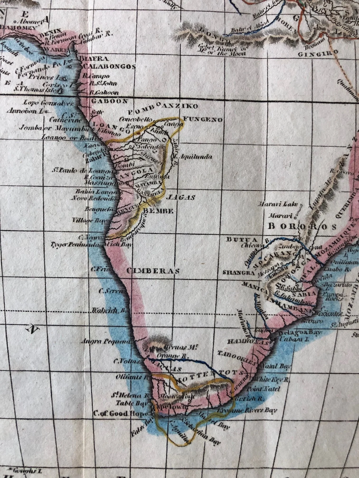 Map of Africa published in London by Thomas Kelly (circa 1818–1825)