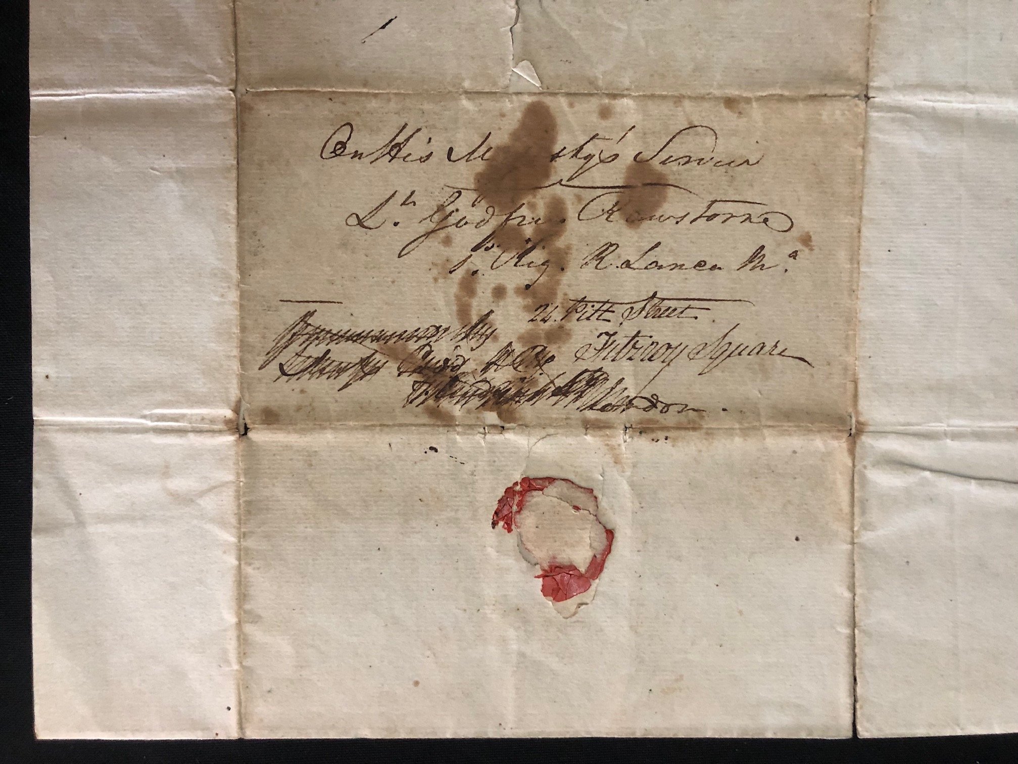 Letter to the colonial administration of the Cape of Good Hope (1829) R2,500