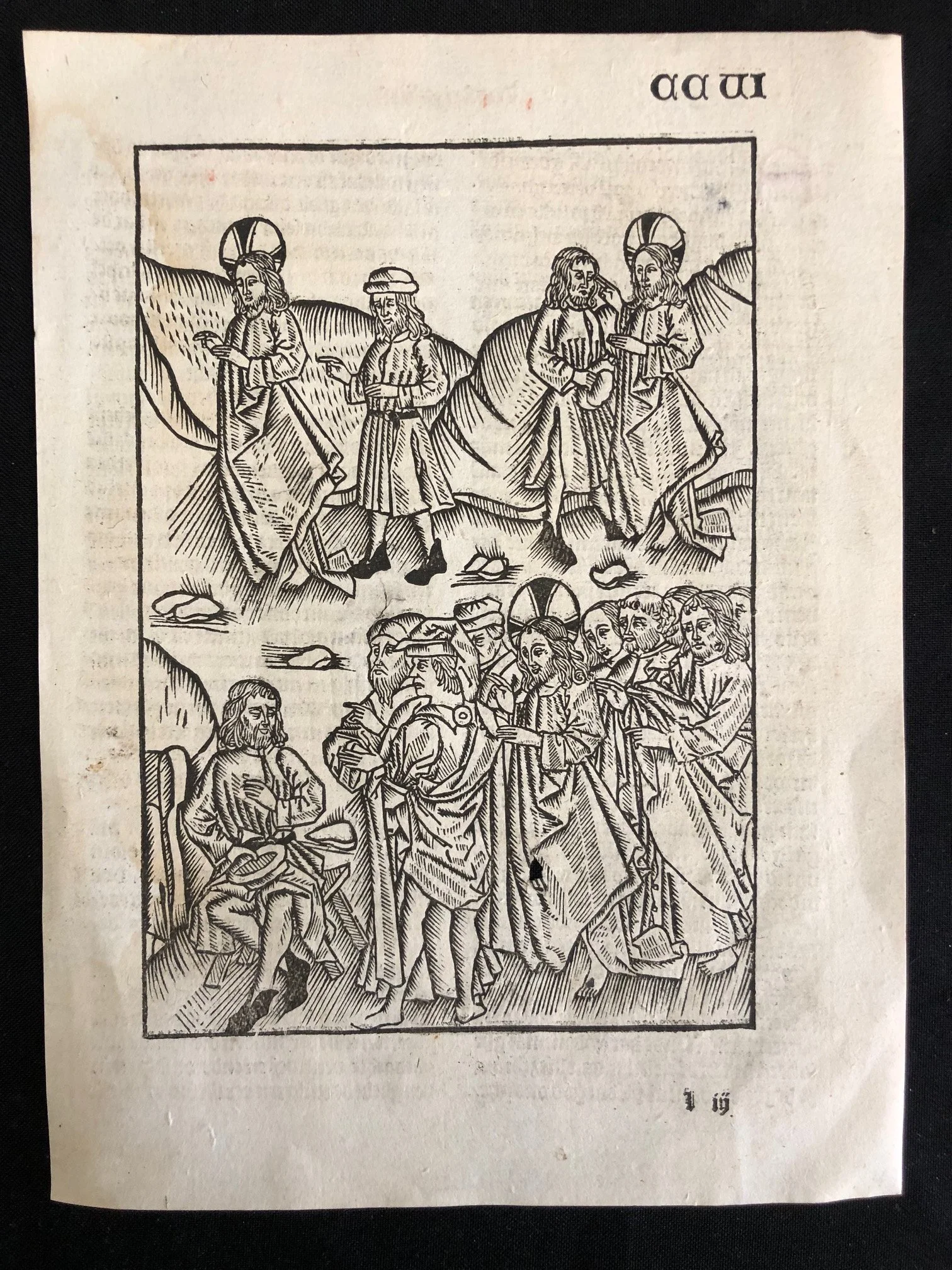 A leaf from a Dutch incunabulum (The Book of the Properties of Things), printed by Jacob Bellaert in Haarlem (1485)