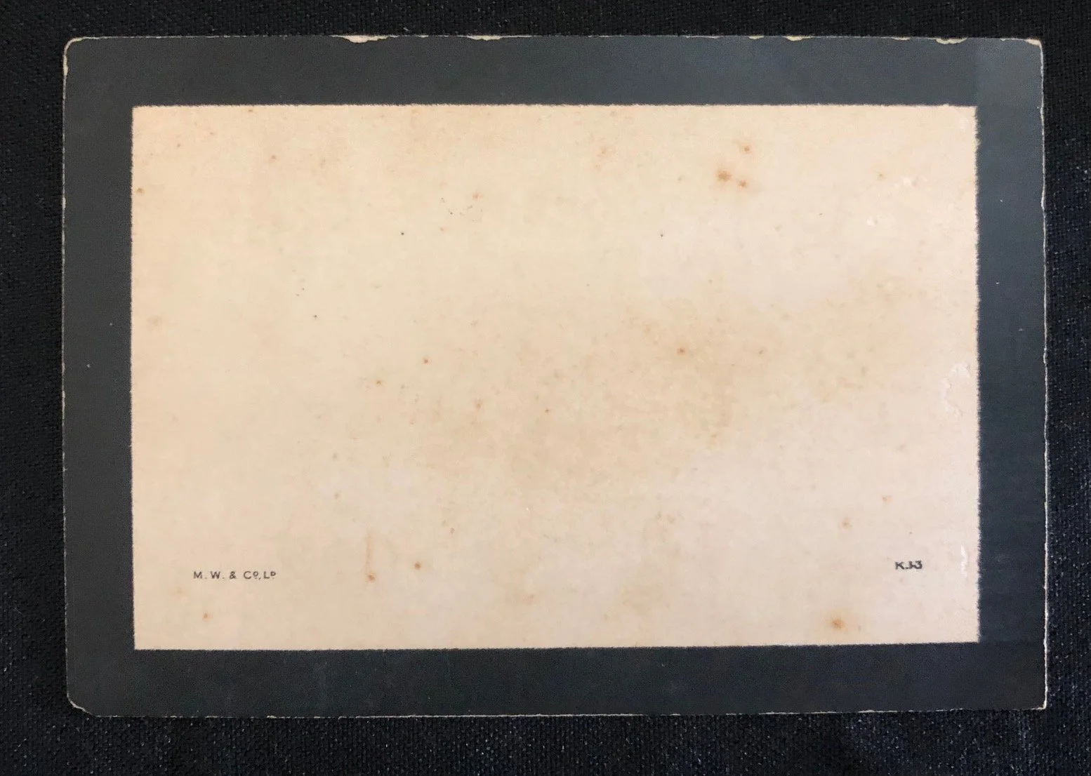 Card mocking the surrender of Boer General Piet Cronjé