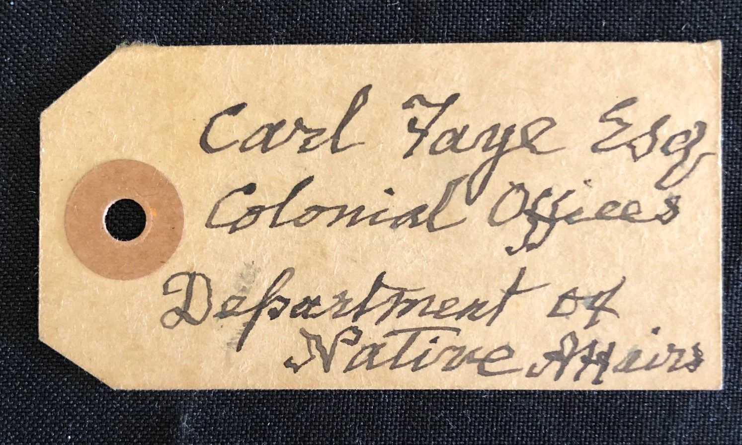 Harriette Colenso to Carl Faye: The Scholar of the "Native Affairs" Department (c.1924)