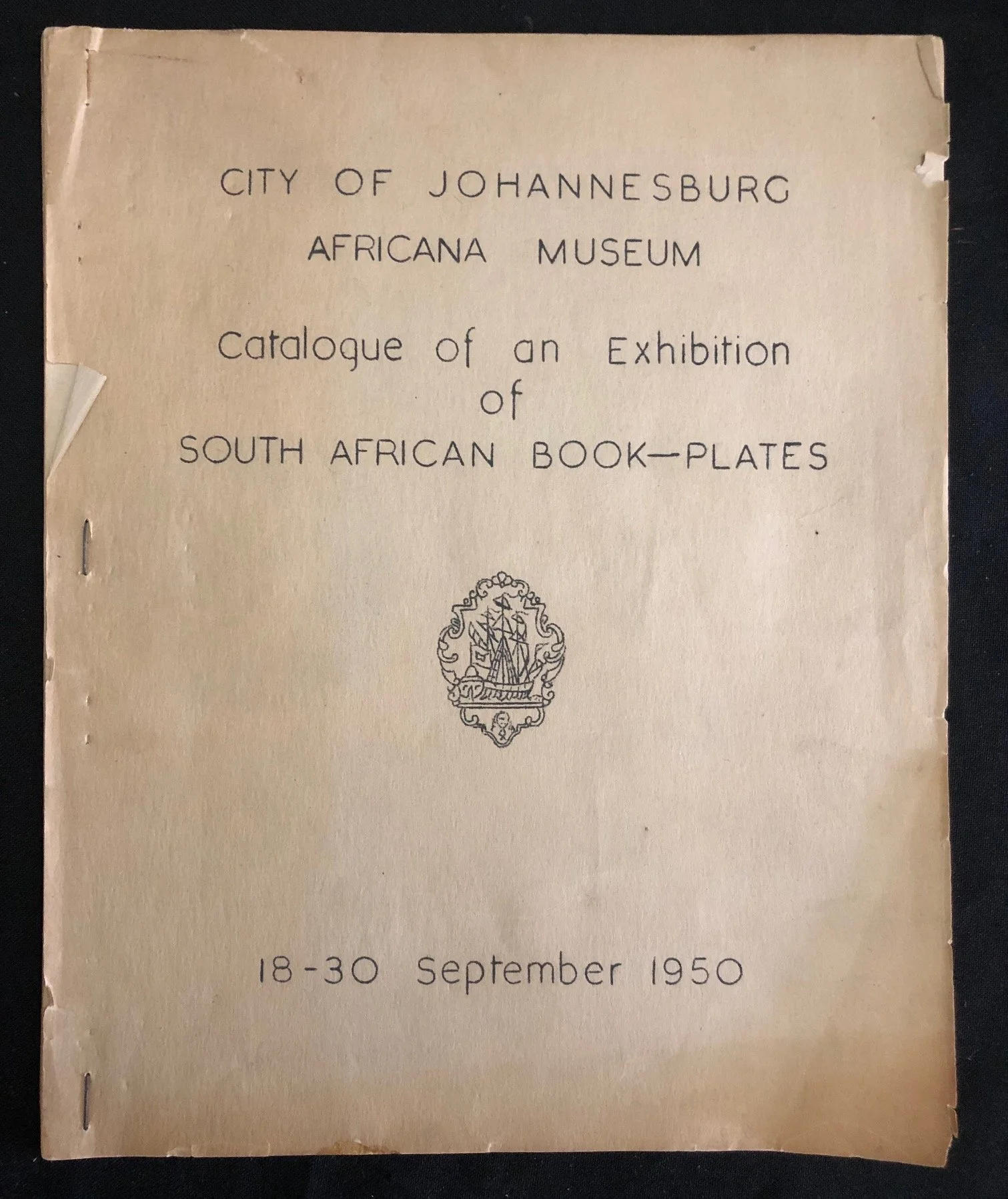 Deluxe edition of "South African Bookplates by Percival J. G. Bishop (1955) Plus 31 Bookplates